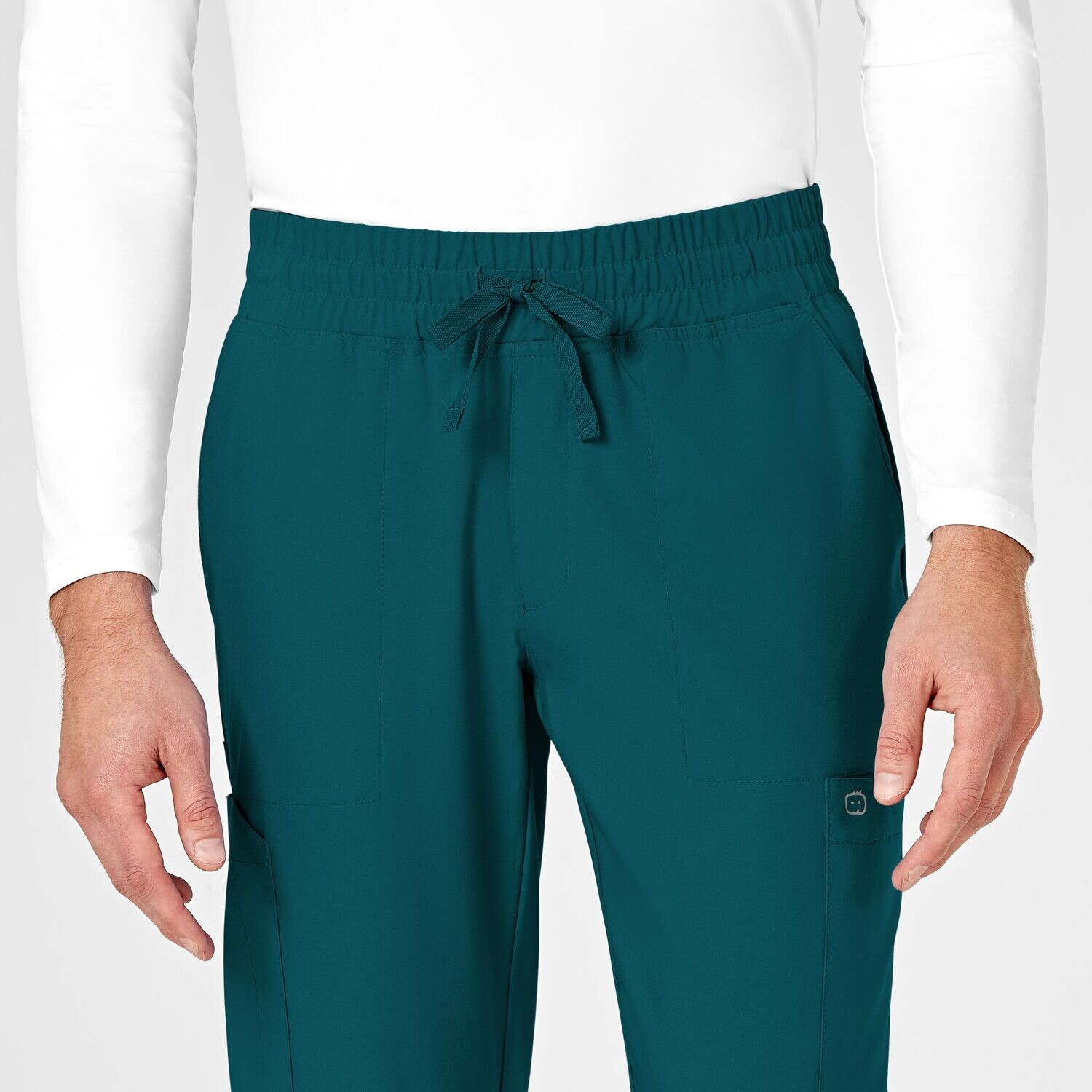Pantalone uomo 5655 cargo jogger caribbean blue