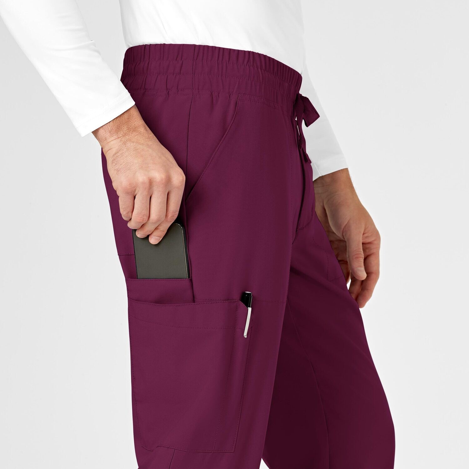 Pantalone uomo 5655 cargo jogger wine