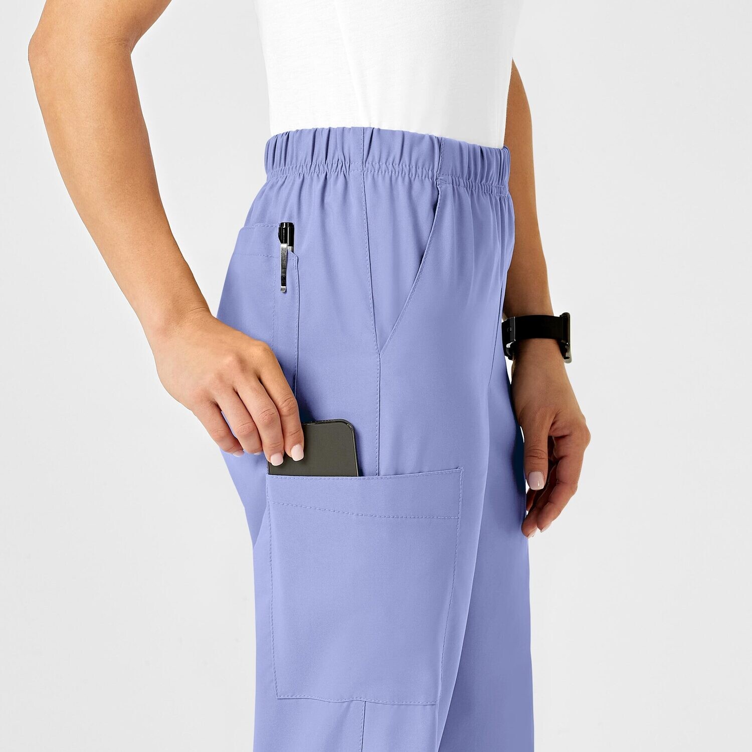 Pantalone unisex 5855 cargo ceil blue