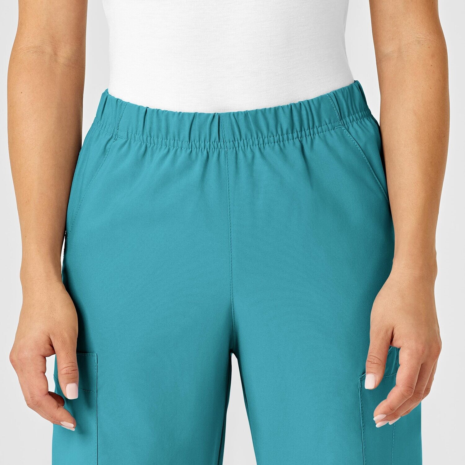 Pantalone unisex 5855 cargo teal blue