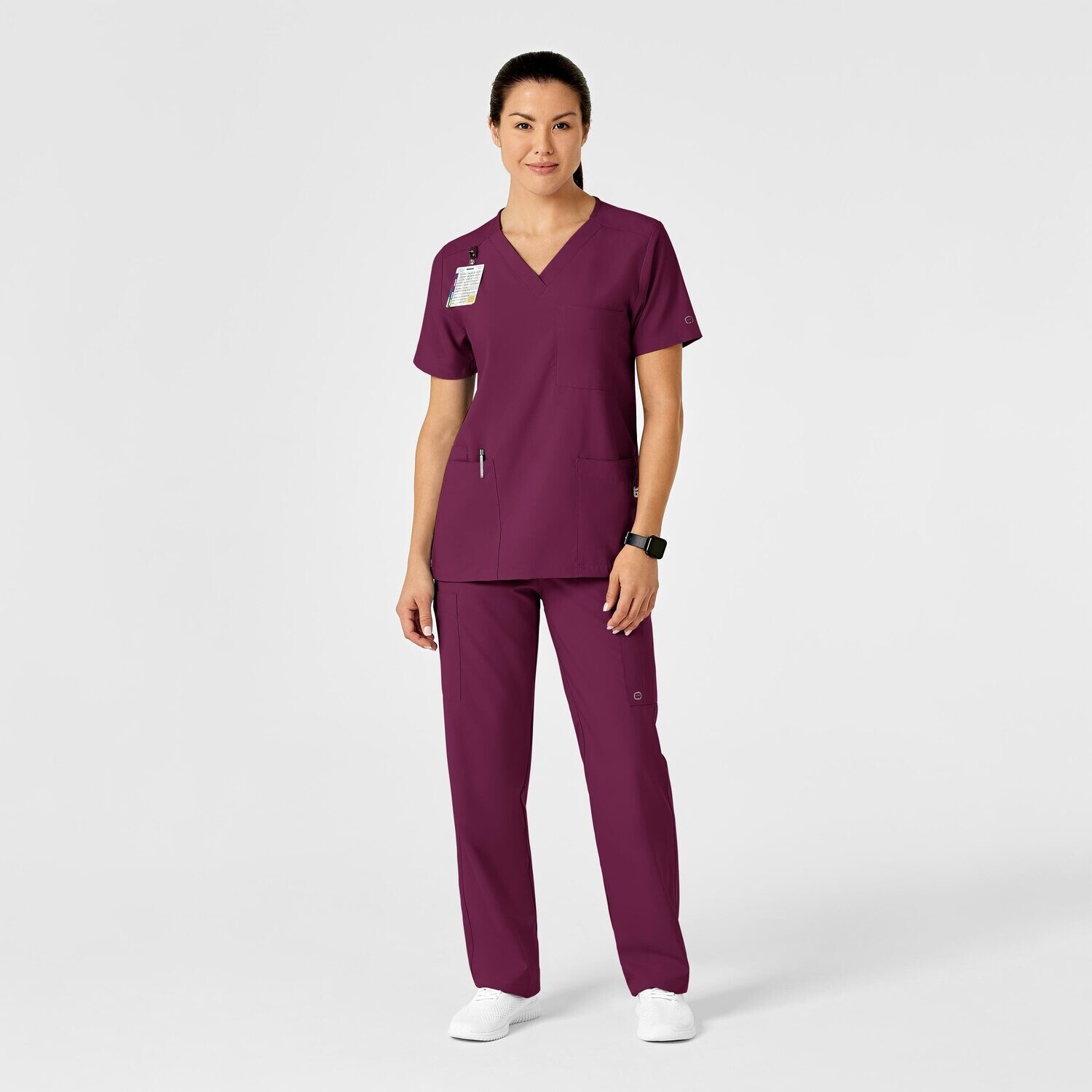 Pantalone unisex 5855 cargo wine