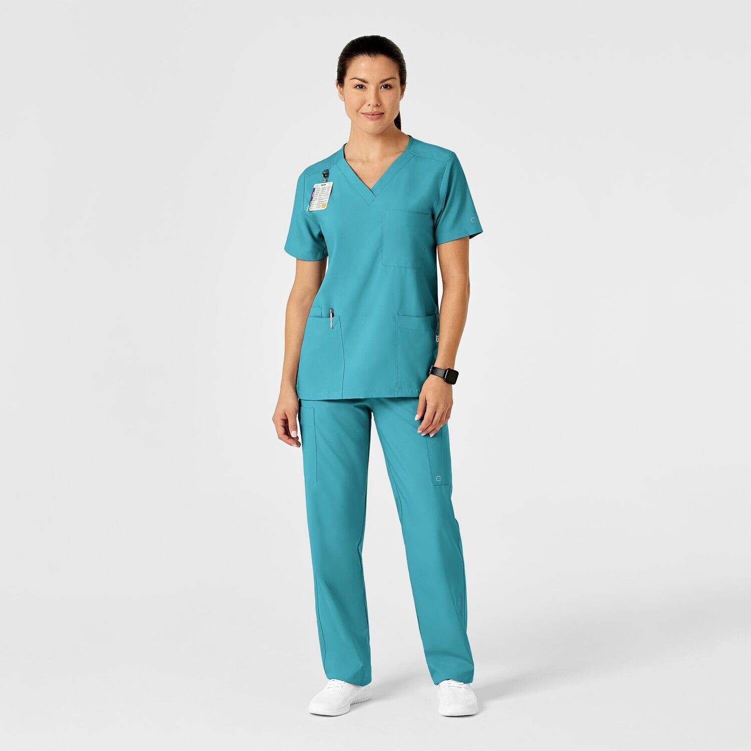 Pantalone unisex 5855 cargo teal blue
