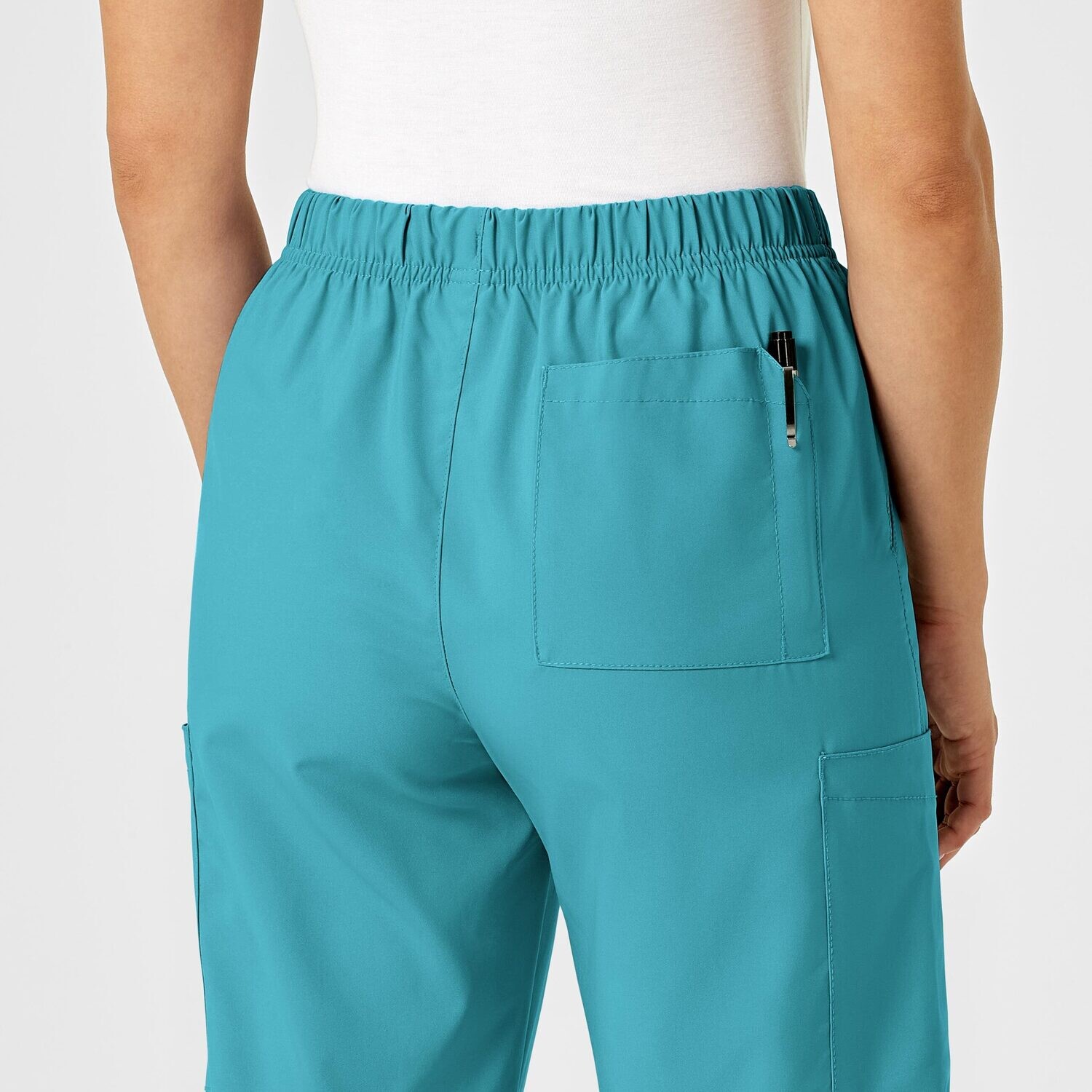 Pantalone unisex 5855 cargo teal blue