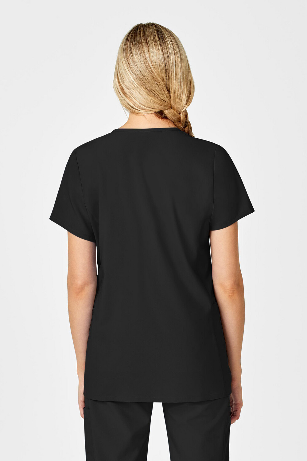 Casacca donna 4555 scollo a V maternity black