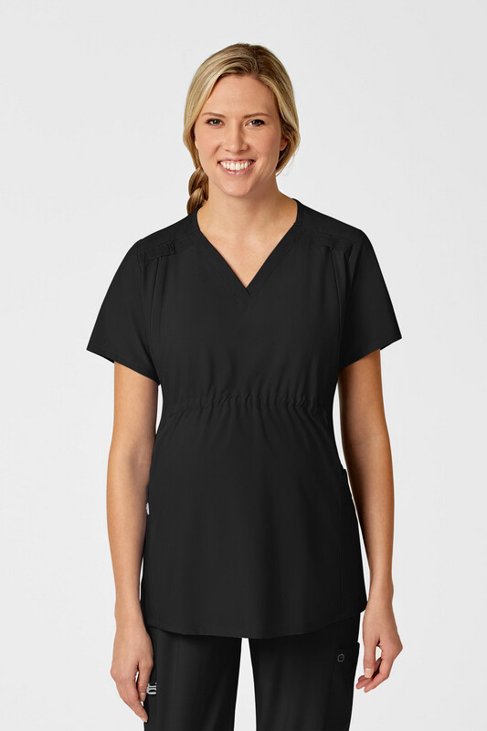 Casacca donna 4555 scollo a V maternity black