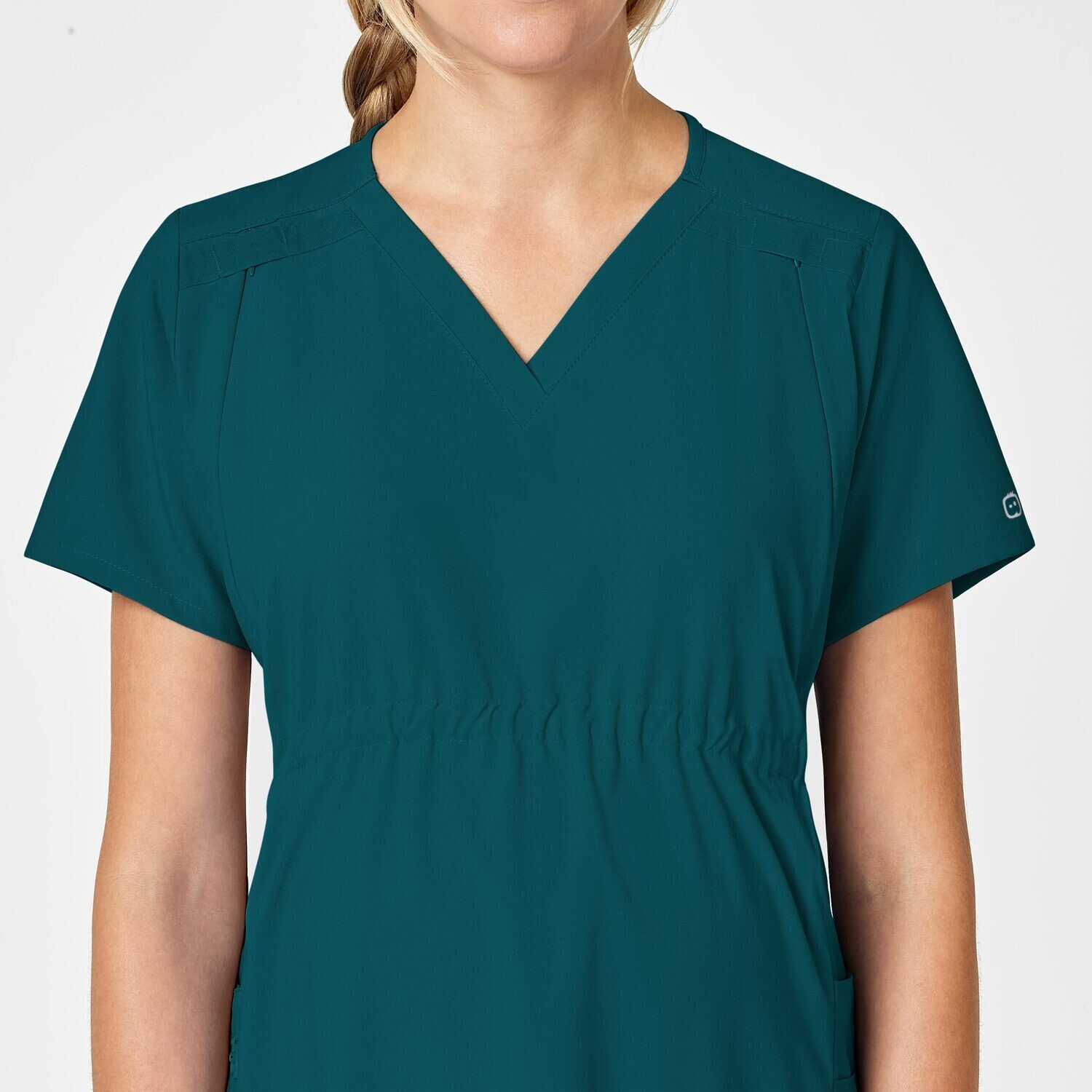 Casacca donna 4555 scollo a V maternity caribbean blue