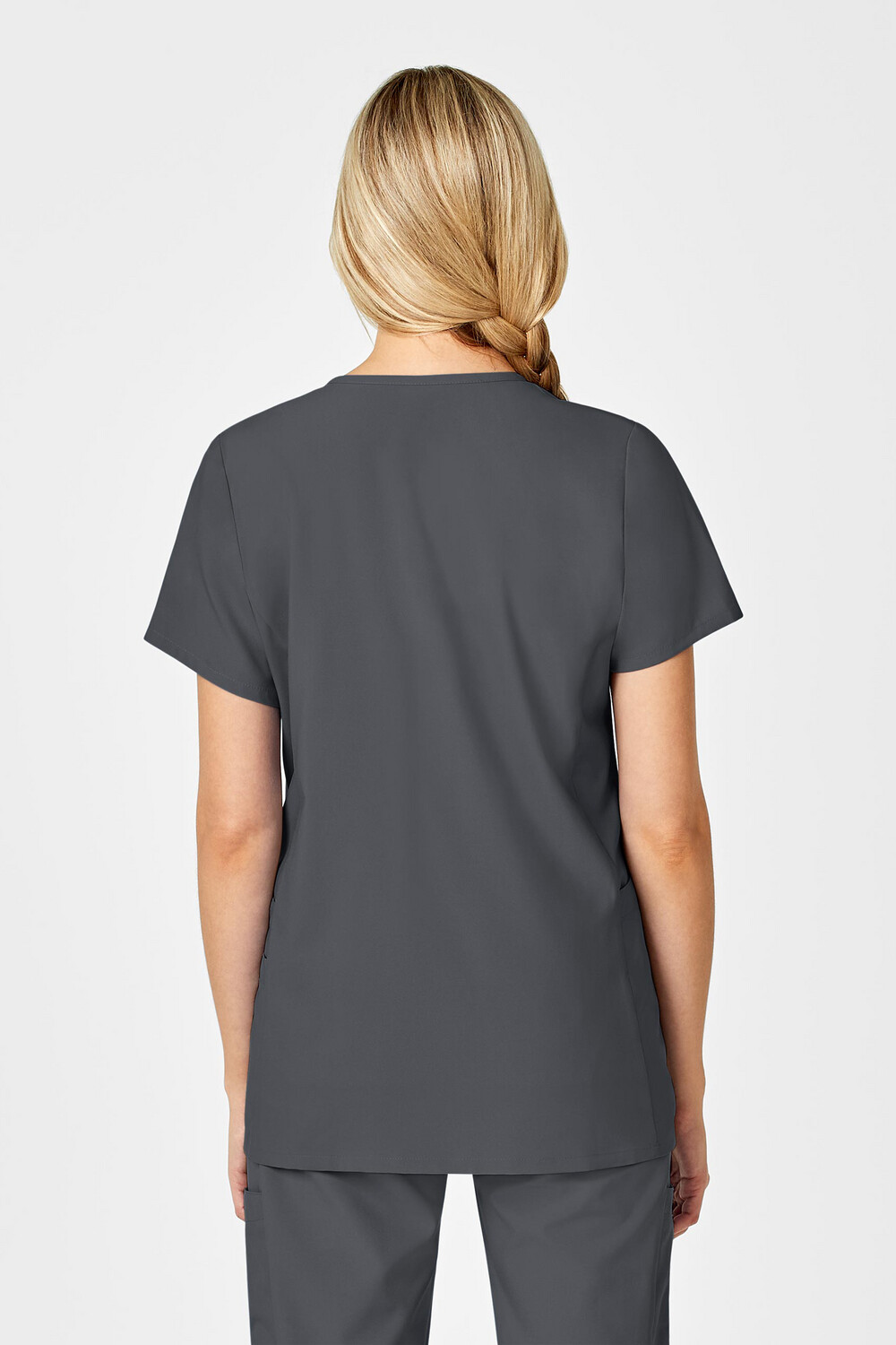Casacca donna 4555 scollo a V maternity pewter