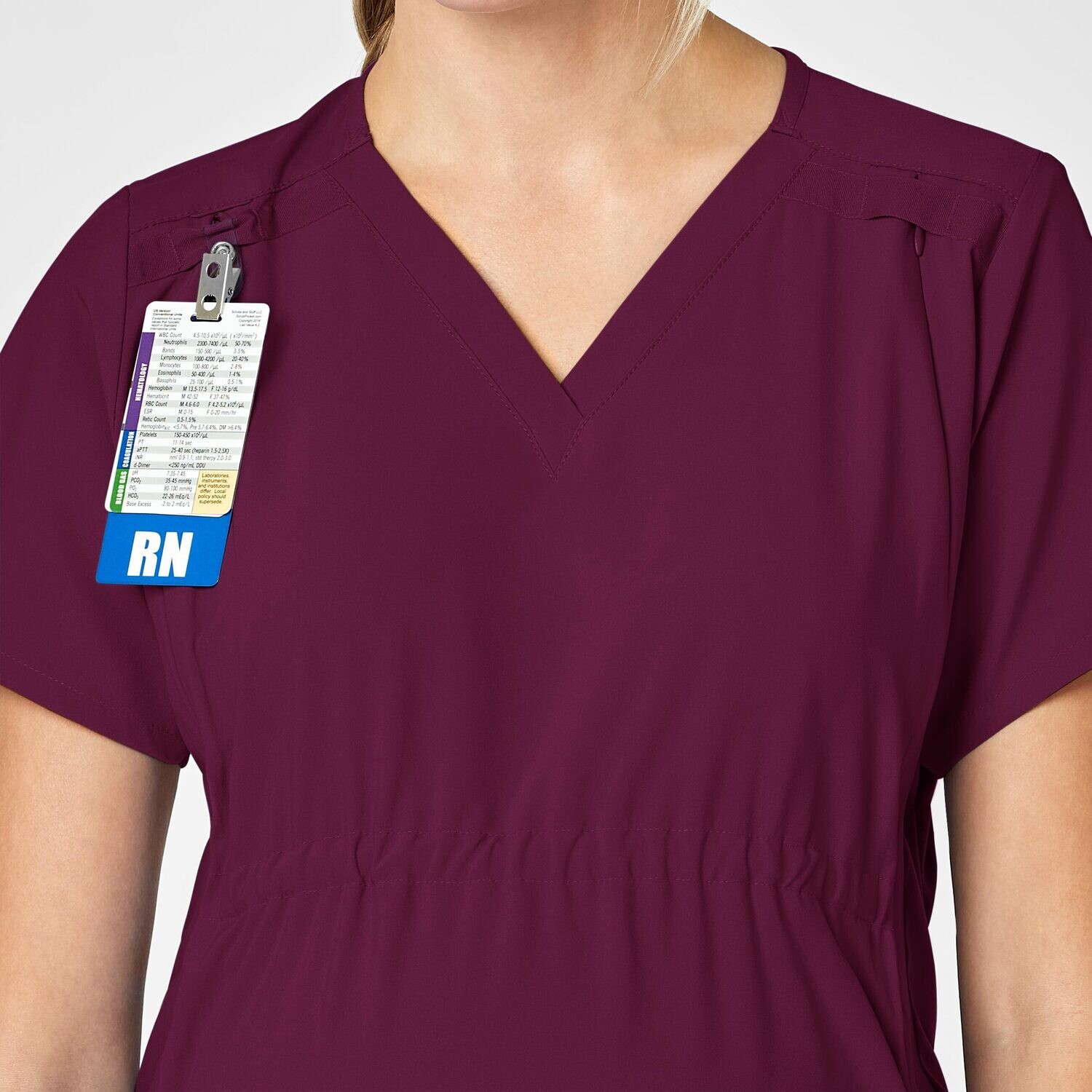 Casacca donna 4555 scollo a V maternity wine