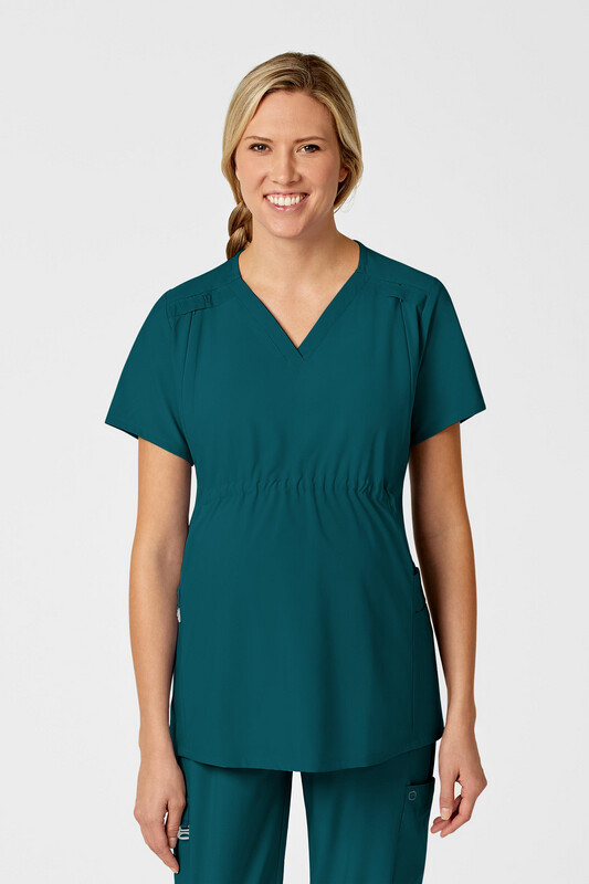 Casacca donna 4555 scollo a V maternity caribbean blue