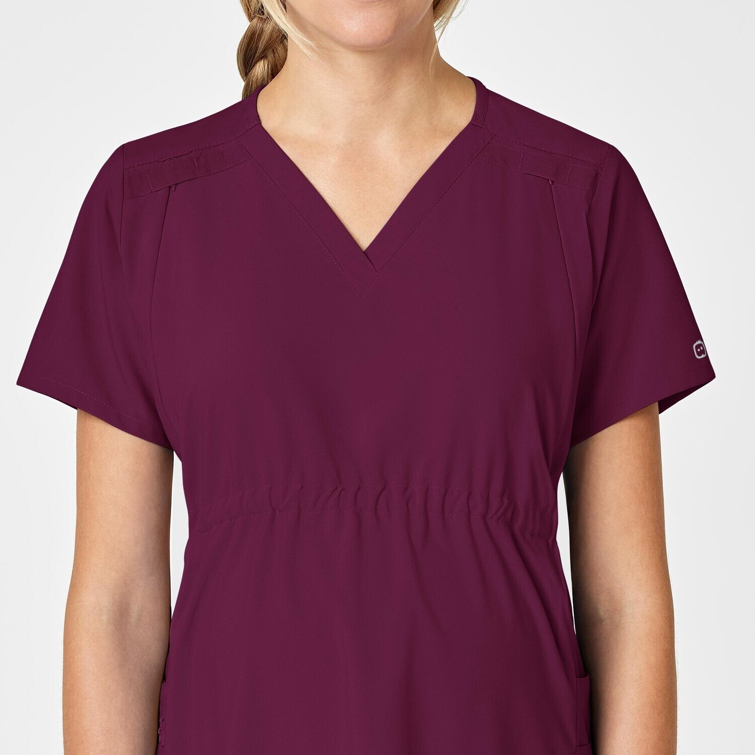 Casacca donna 4555 scollo a V maternity wine