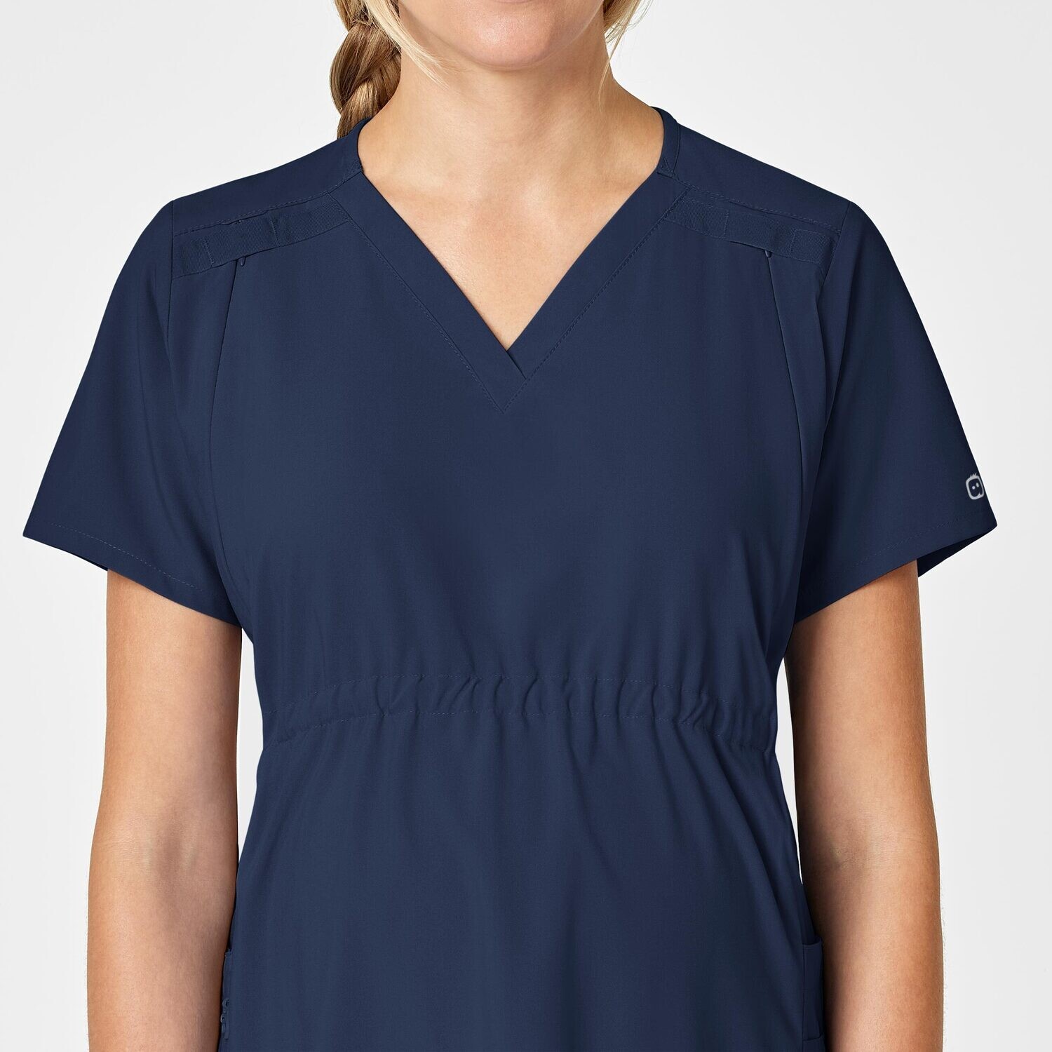 Casacca donna 4555 scollo a V maternity navy blue