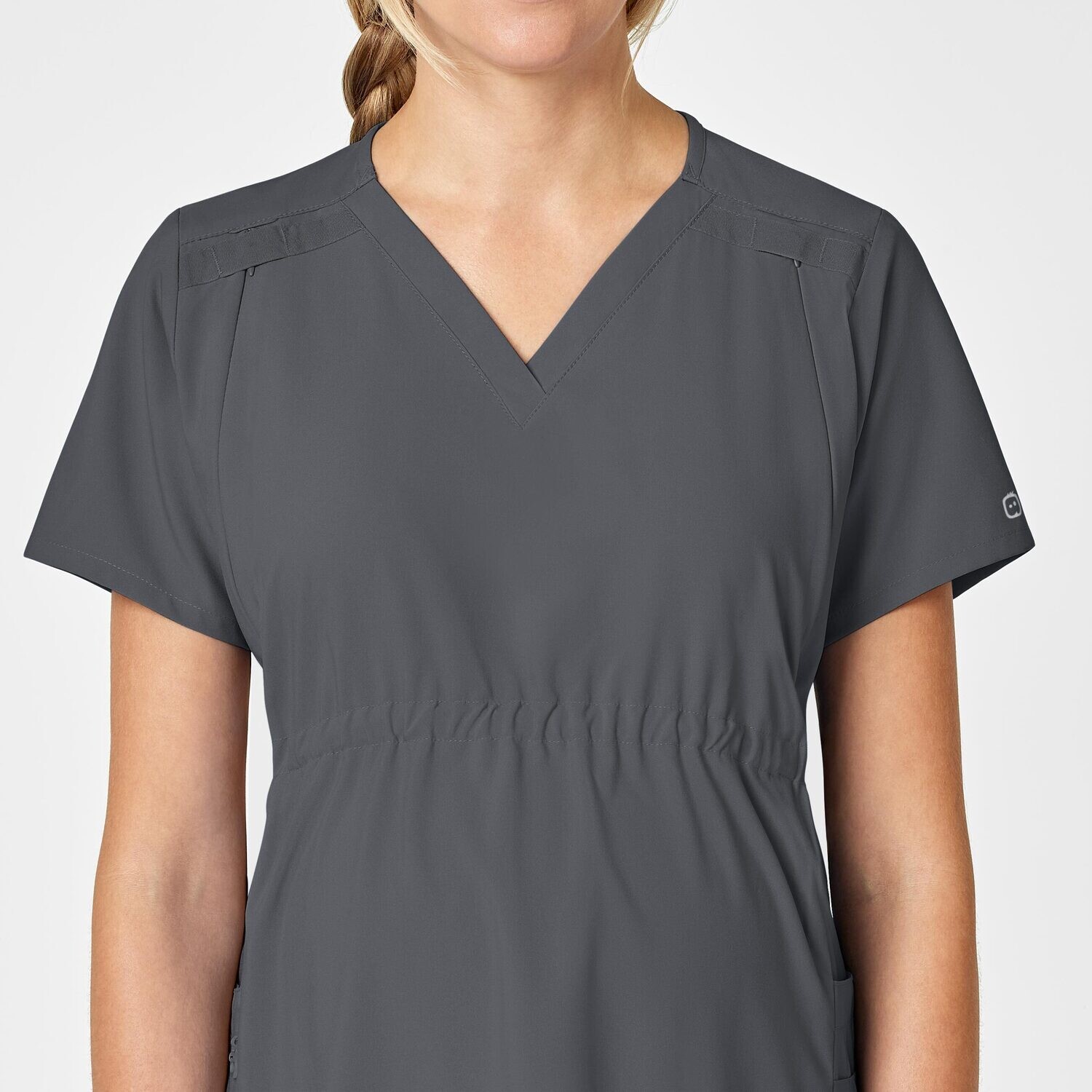 Casacca donna 4555 scollo a V maternity pewter