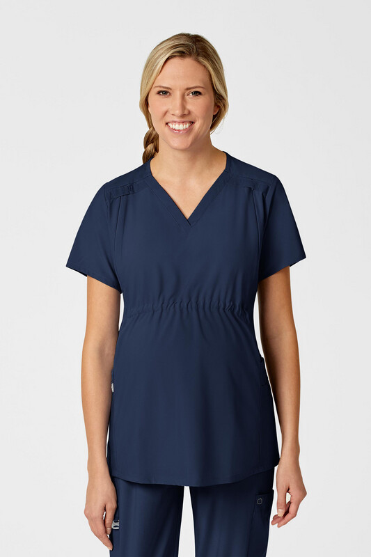 Casacca donna 4555 scollo a V maternity navy blue