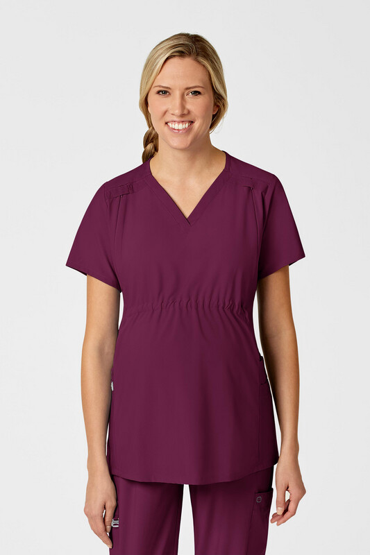 Casacca donna 4555 scollo a V maternity wine
