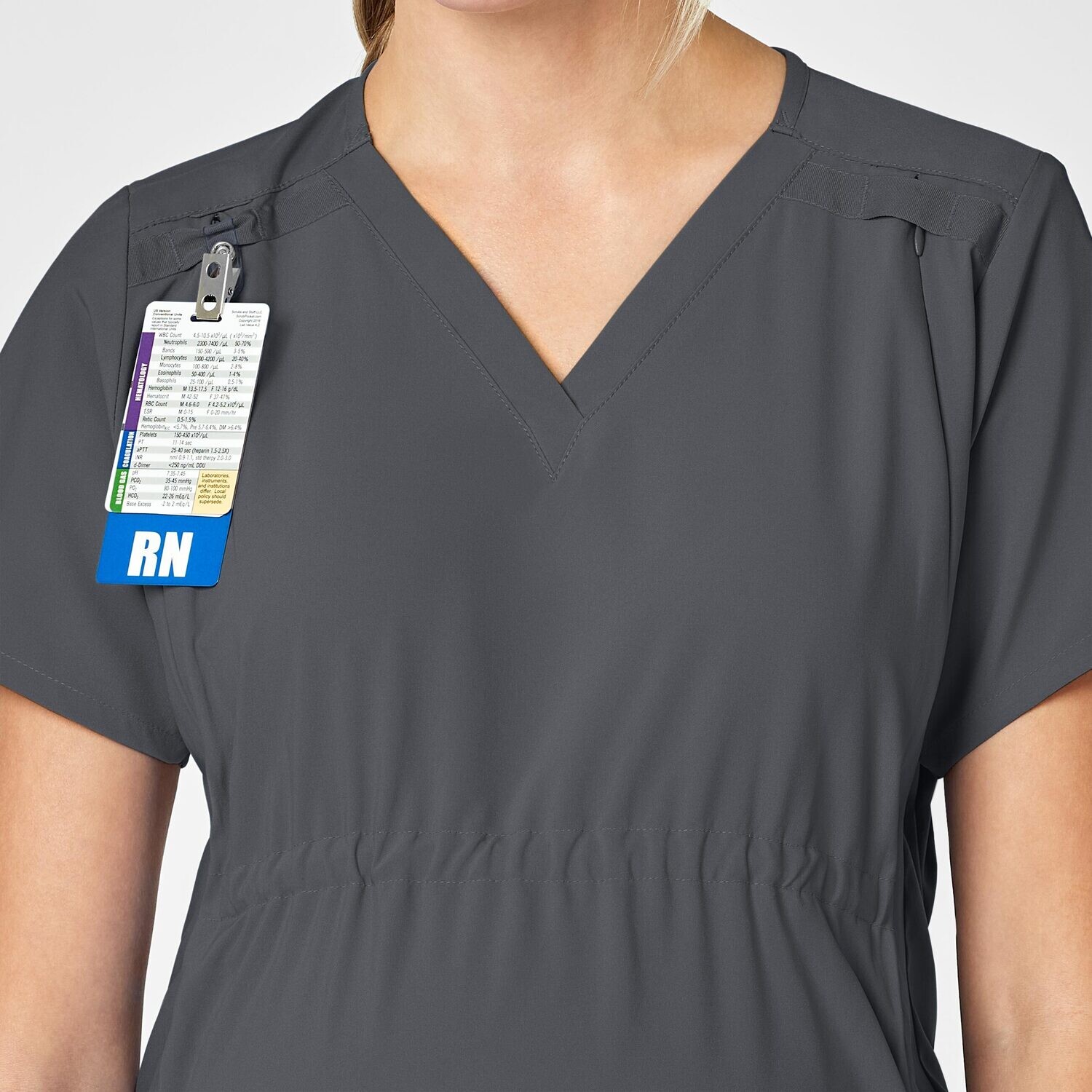 Casacca donna 4555 scollo a V maternity pewter