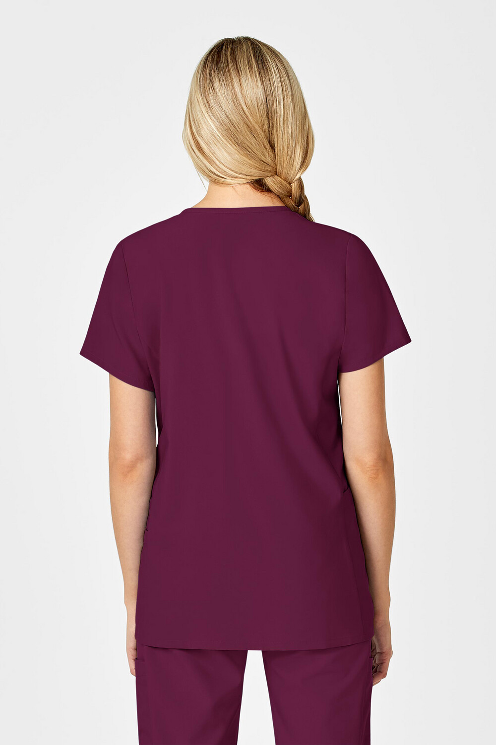 Casacca donna 4555 scollo a V maternity wine
