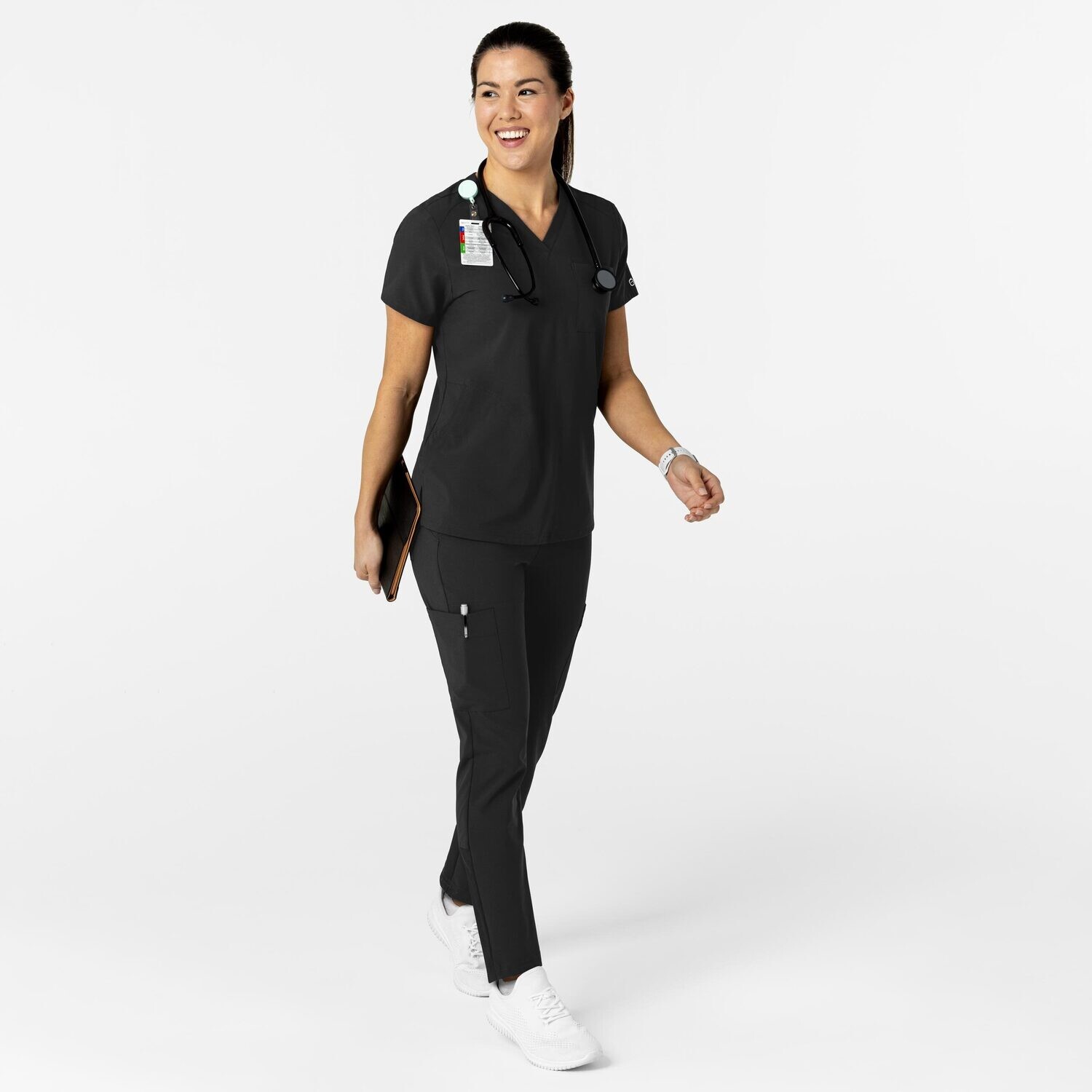 Casacca donna 6045 scollo a V black