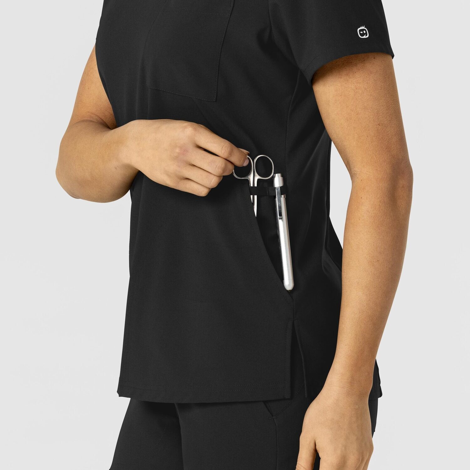 Casacca donna 6045 scollo a V black