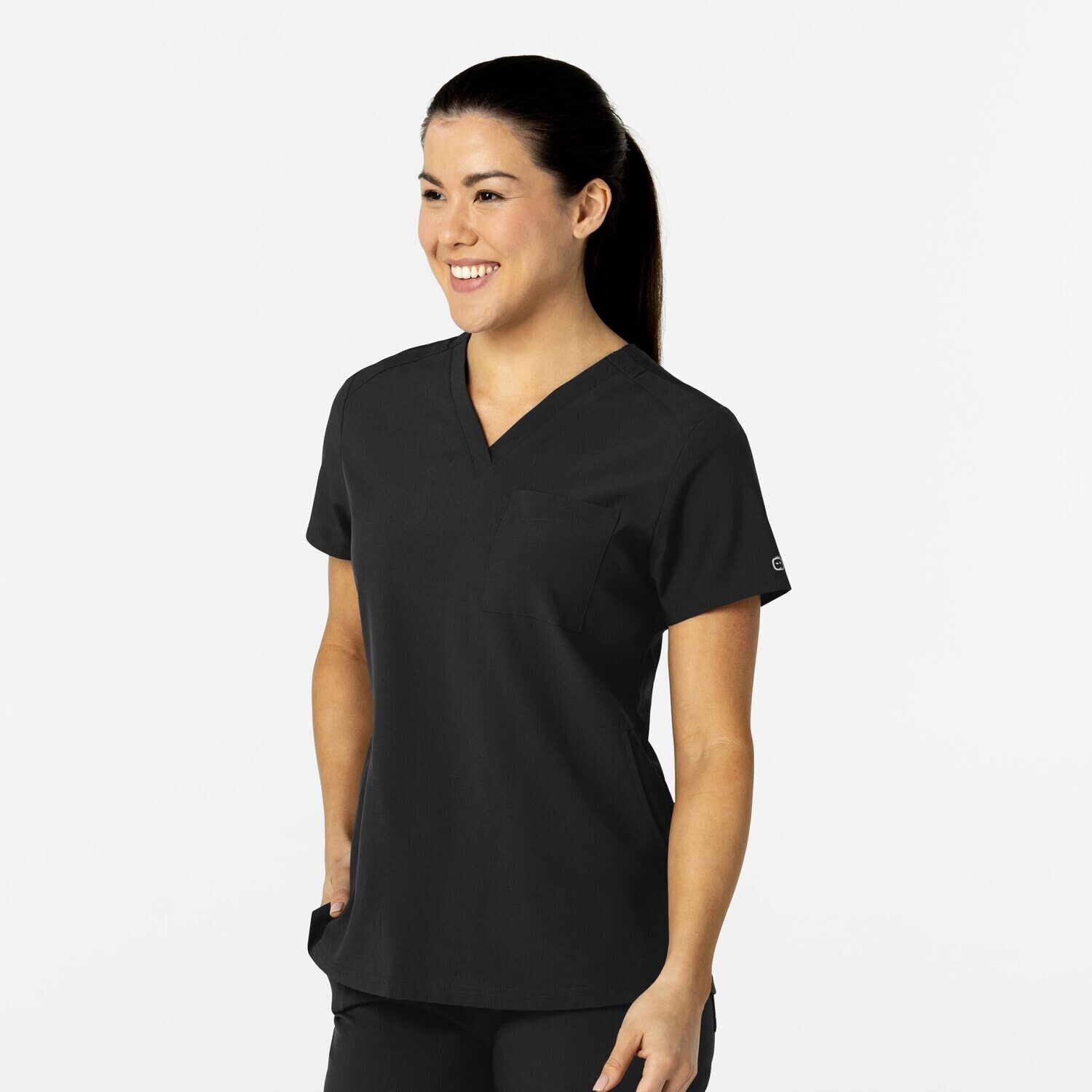 Casacca donna 6045 scollo a V black