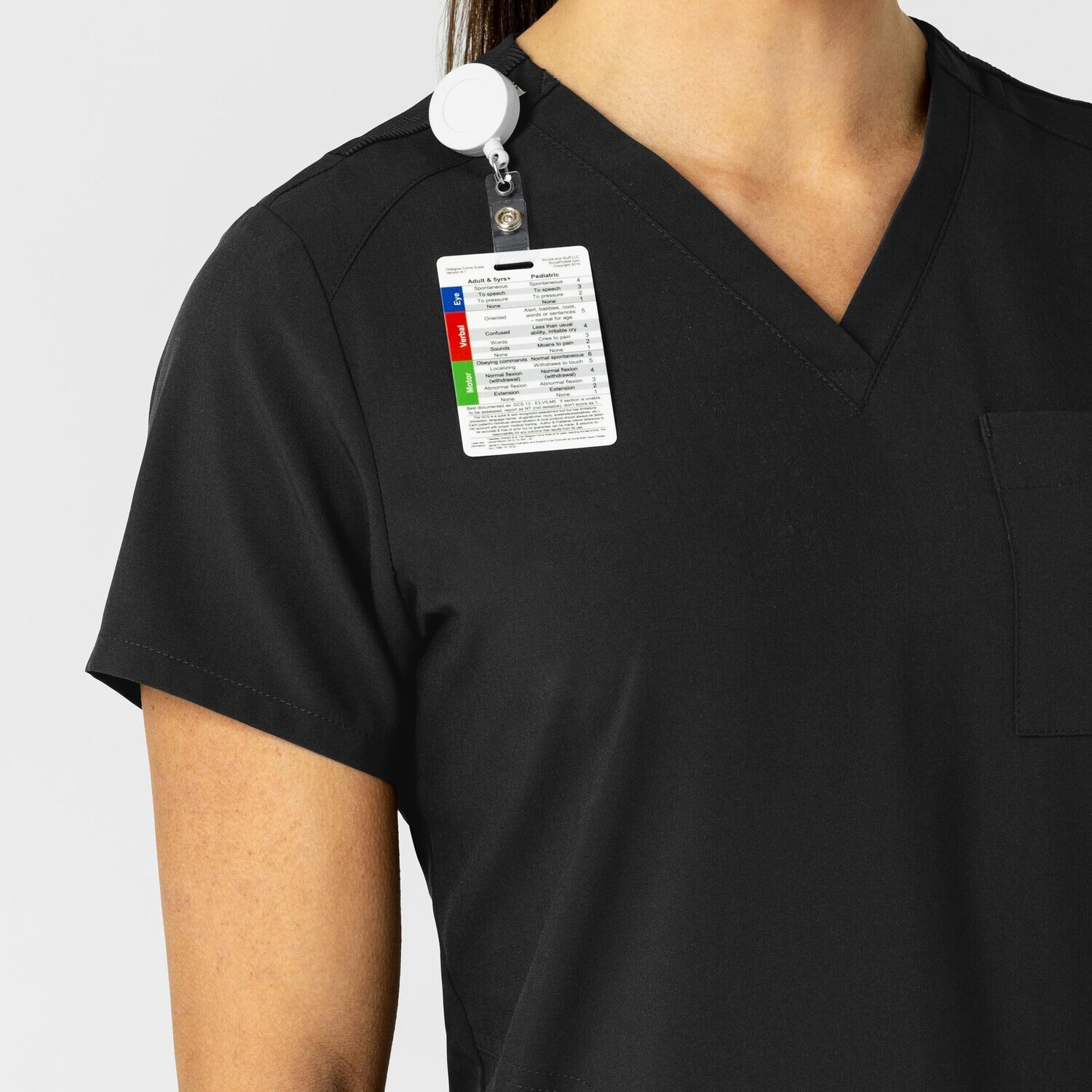 Casacca donna 6045 scollo a V black