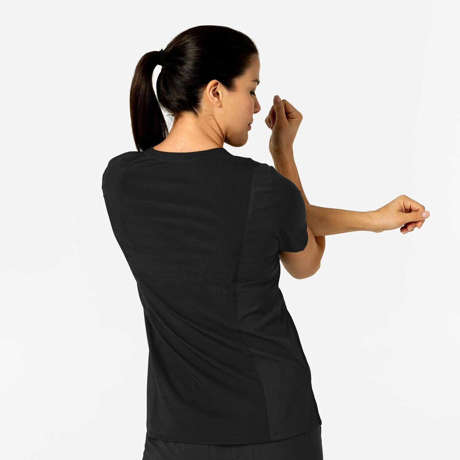 Casacca donna 6045 scollo a V black