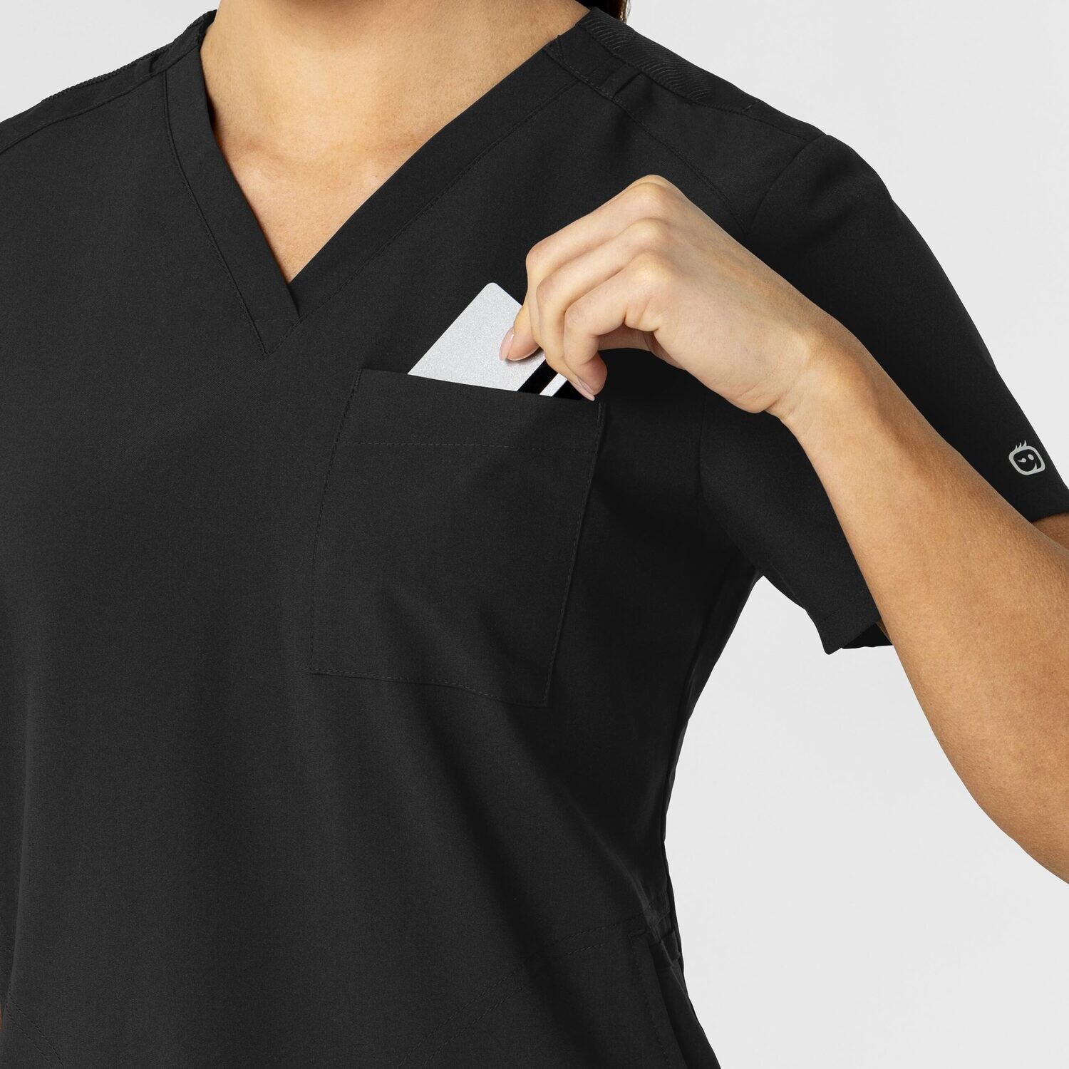 Casacca donna 6045 scollo a V black