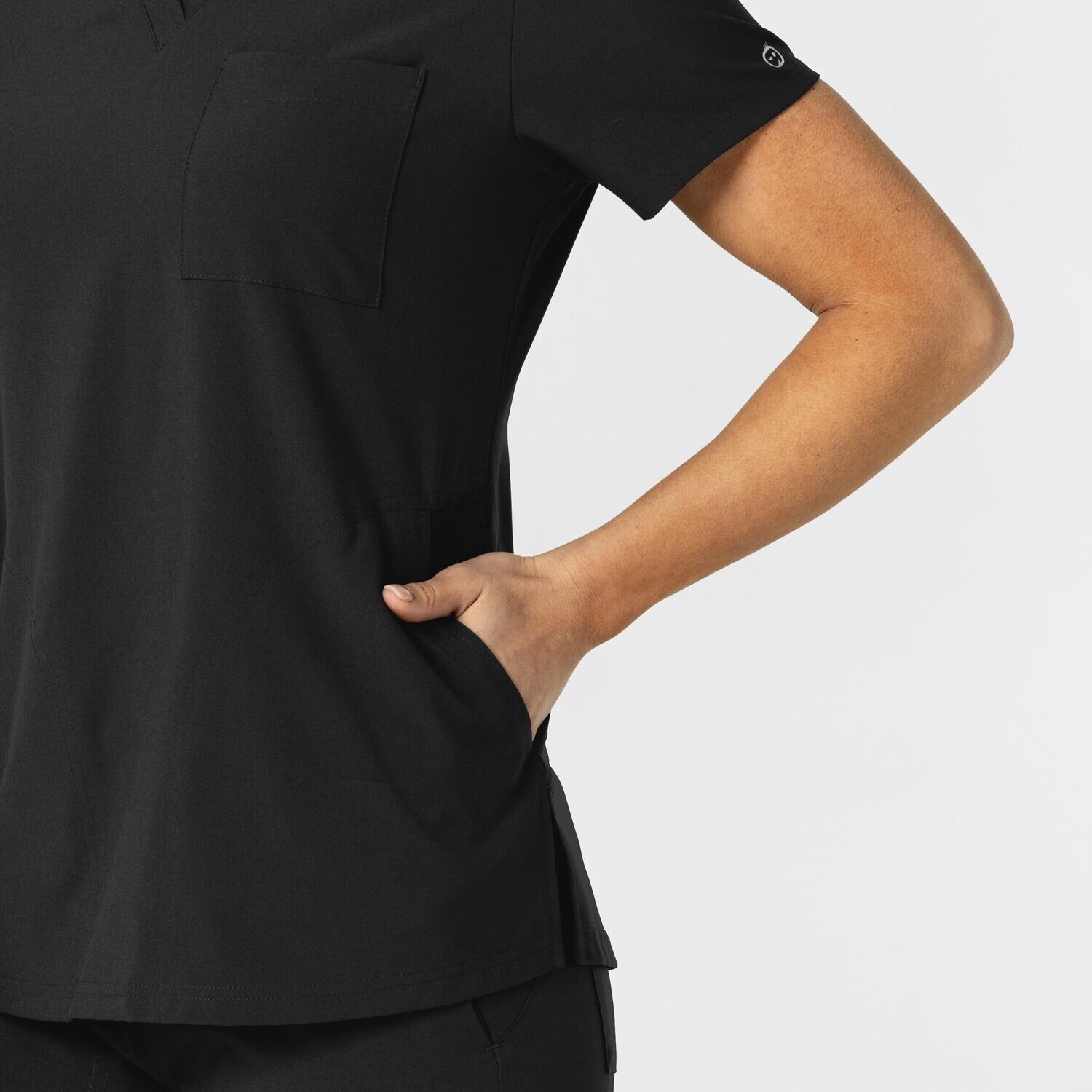 Casacca donna 6045 scollo a V black