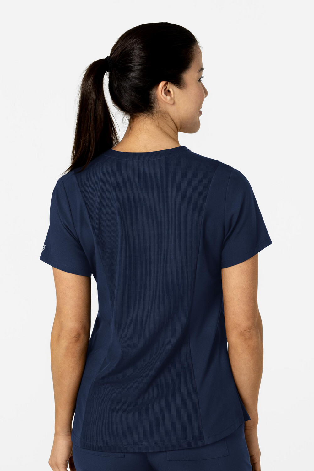 Casacca donna 6045 scollo a V navy blue