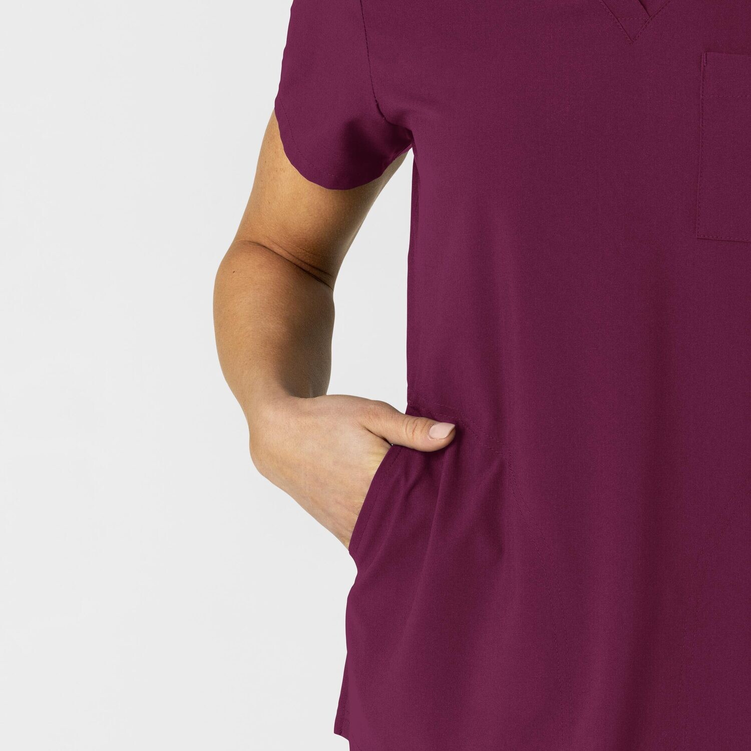Casacca donna 6045 scollo a V wine