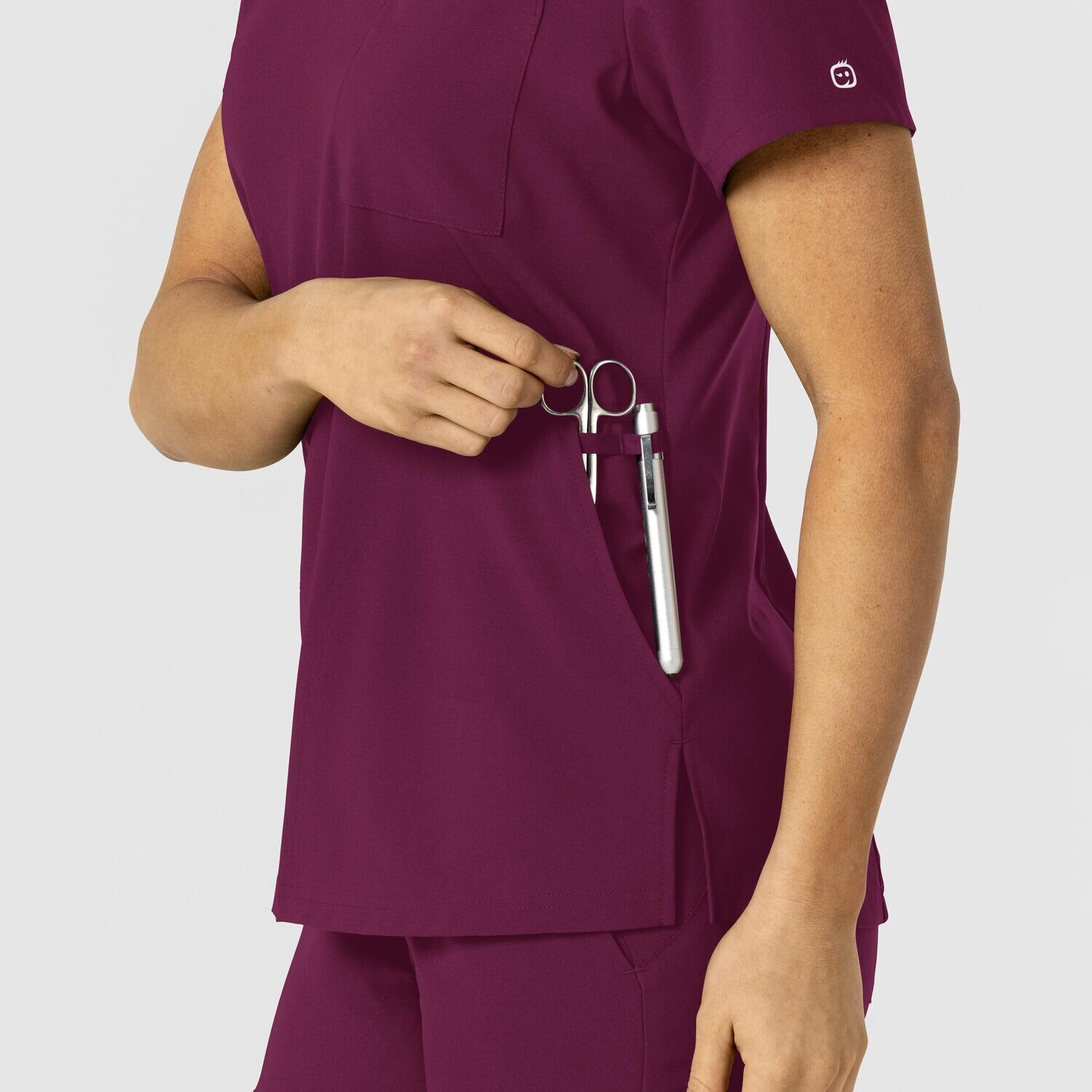 Casacca donna 6045 scollo a V wine