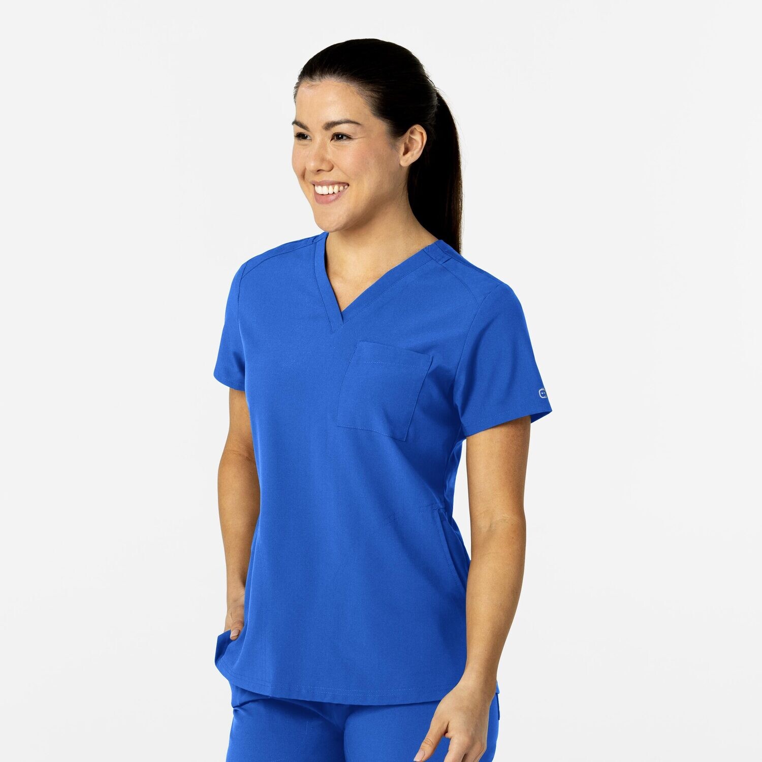 Casacca donna 6045 scollo a V royal blue