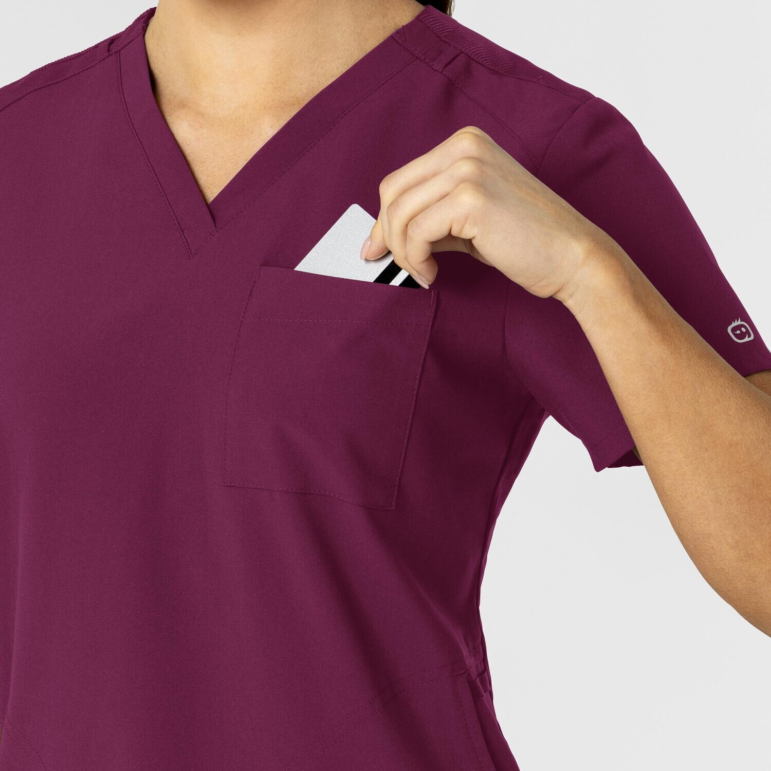 Casacca donna 6045 scollo a V wine