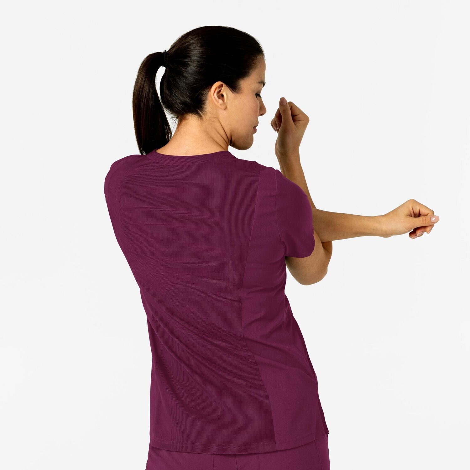 Casacca donna 6045 scollo a V wine