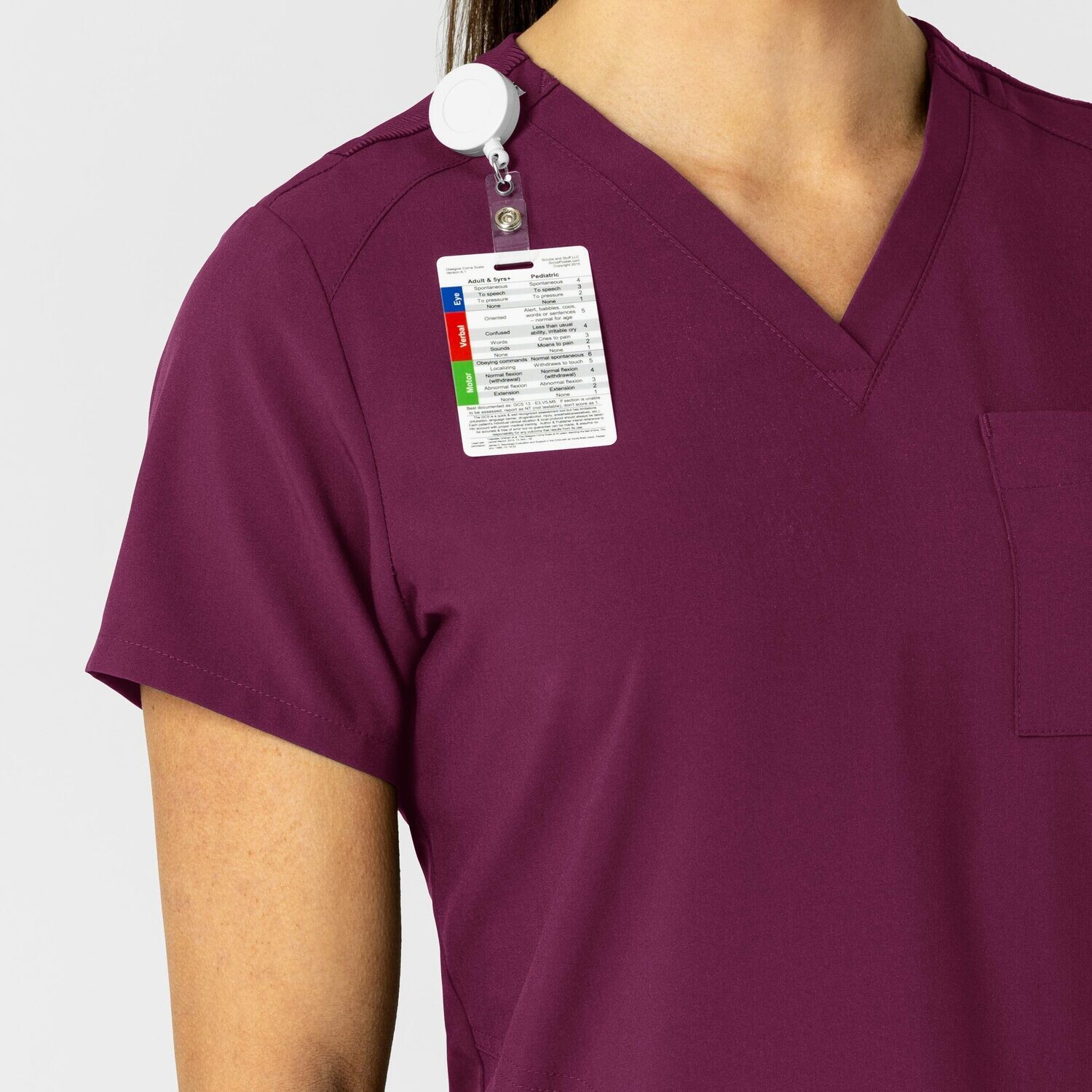 Casacca donna 6045 scollo a V wine