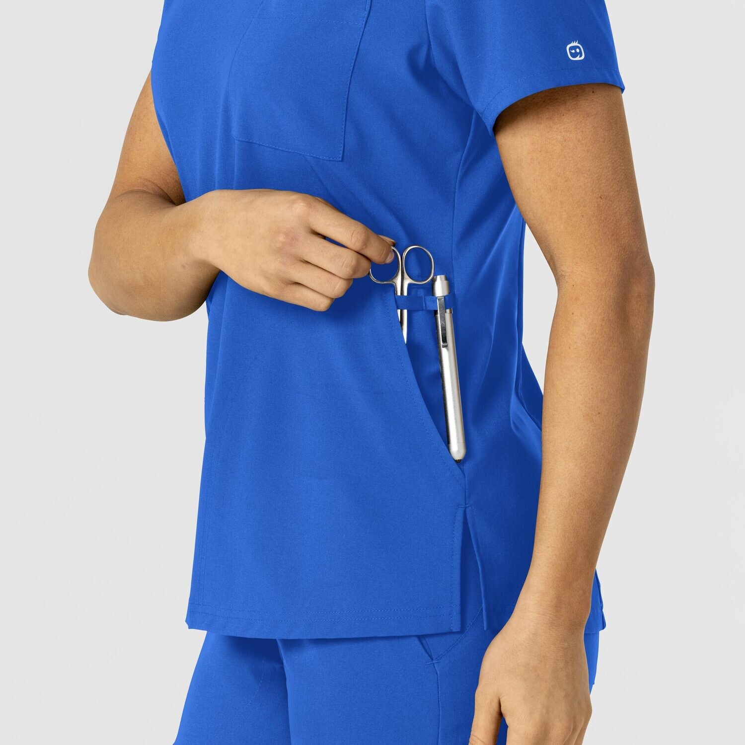 Casacca donna 6045 scollo a V royal blue