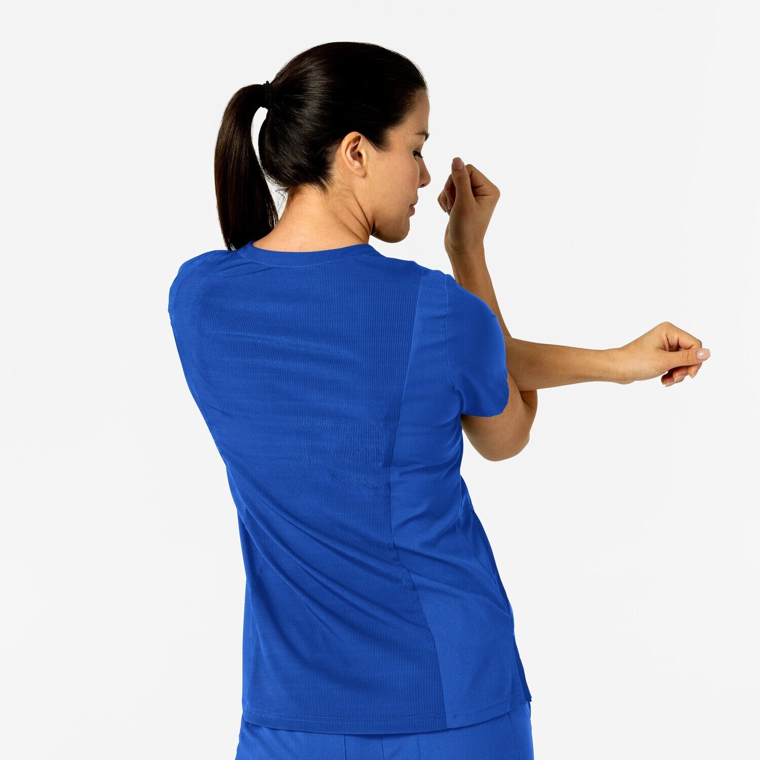 Casacca donna 6045 scollo a V royal blue