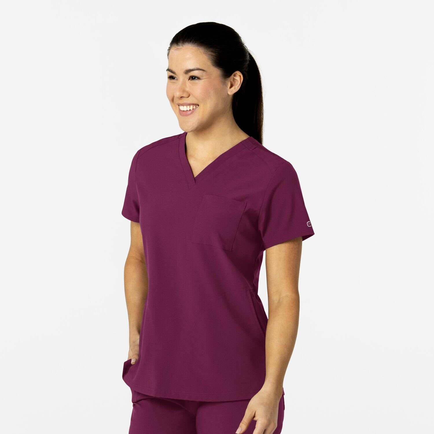 Casacca donna 6045 scollo a V wine