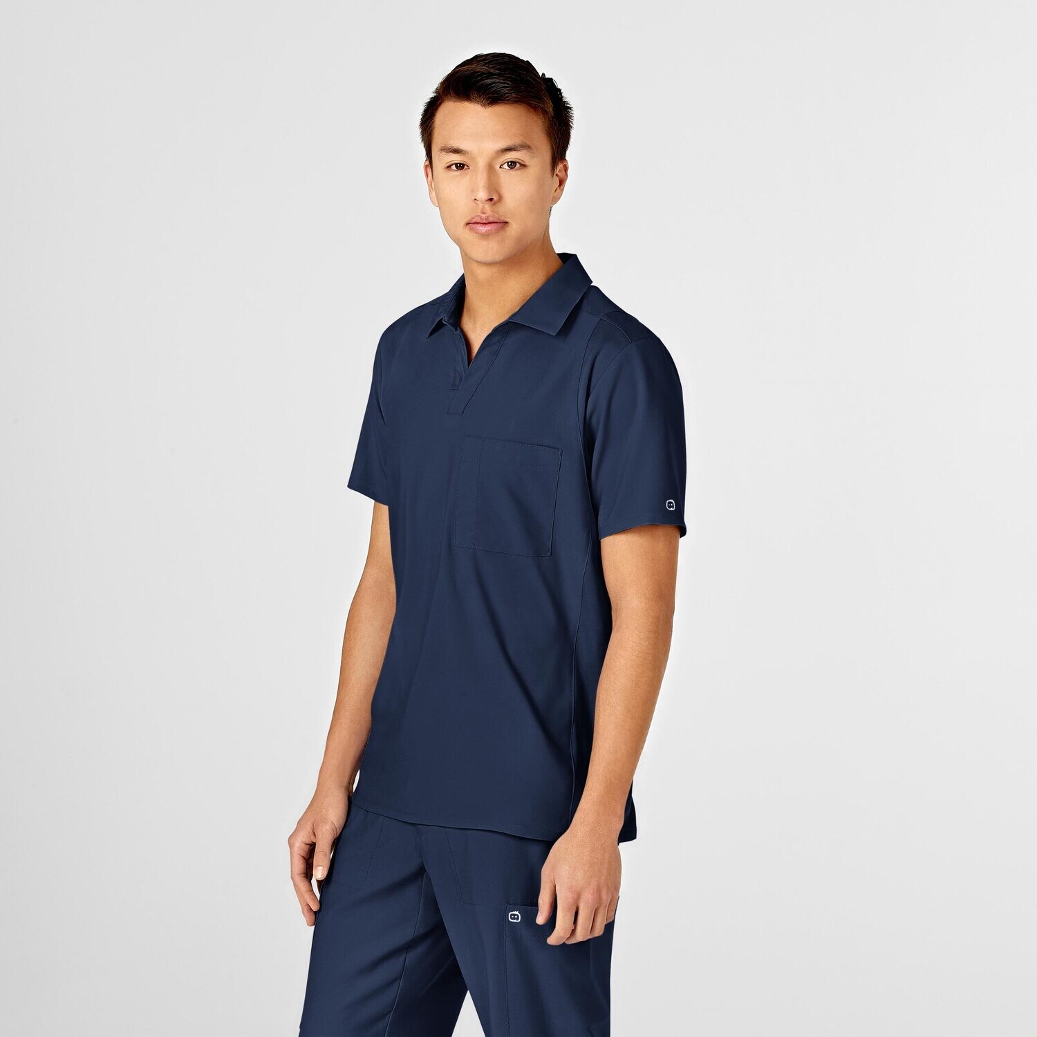 Casacca uomo 6055 scollo a V polo navy blue