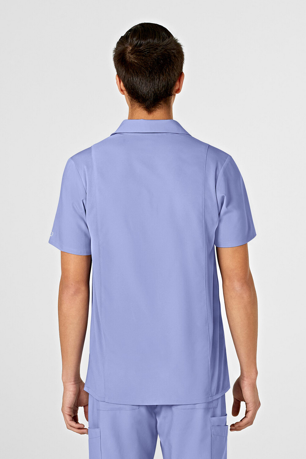 Casacca uomo 6055 scollo a V polo ceil blue
