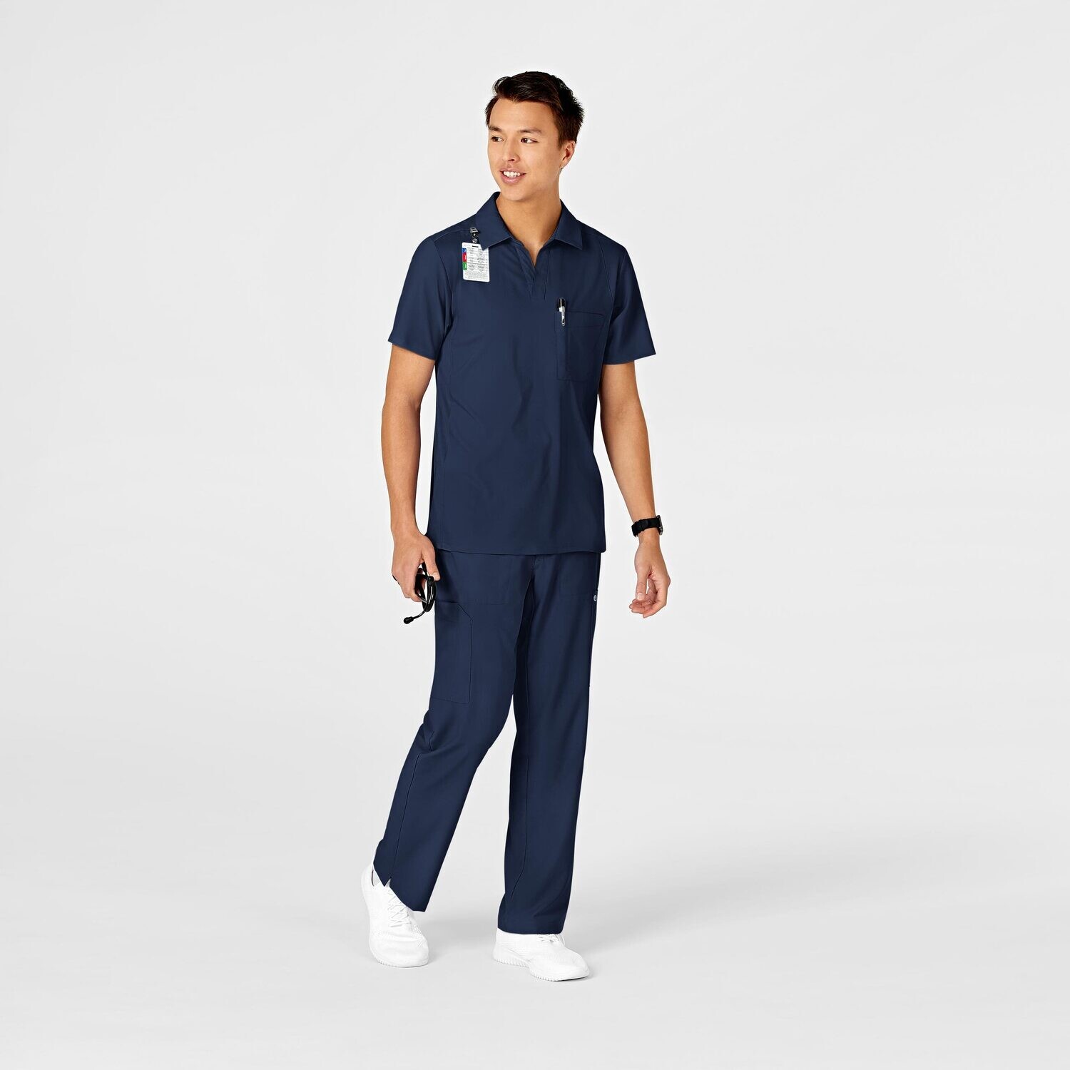 Casacca uomo 6055 scollo a V polo navy blue