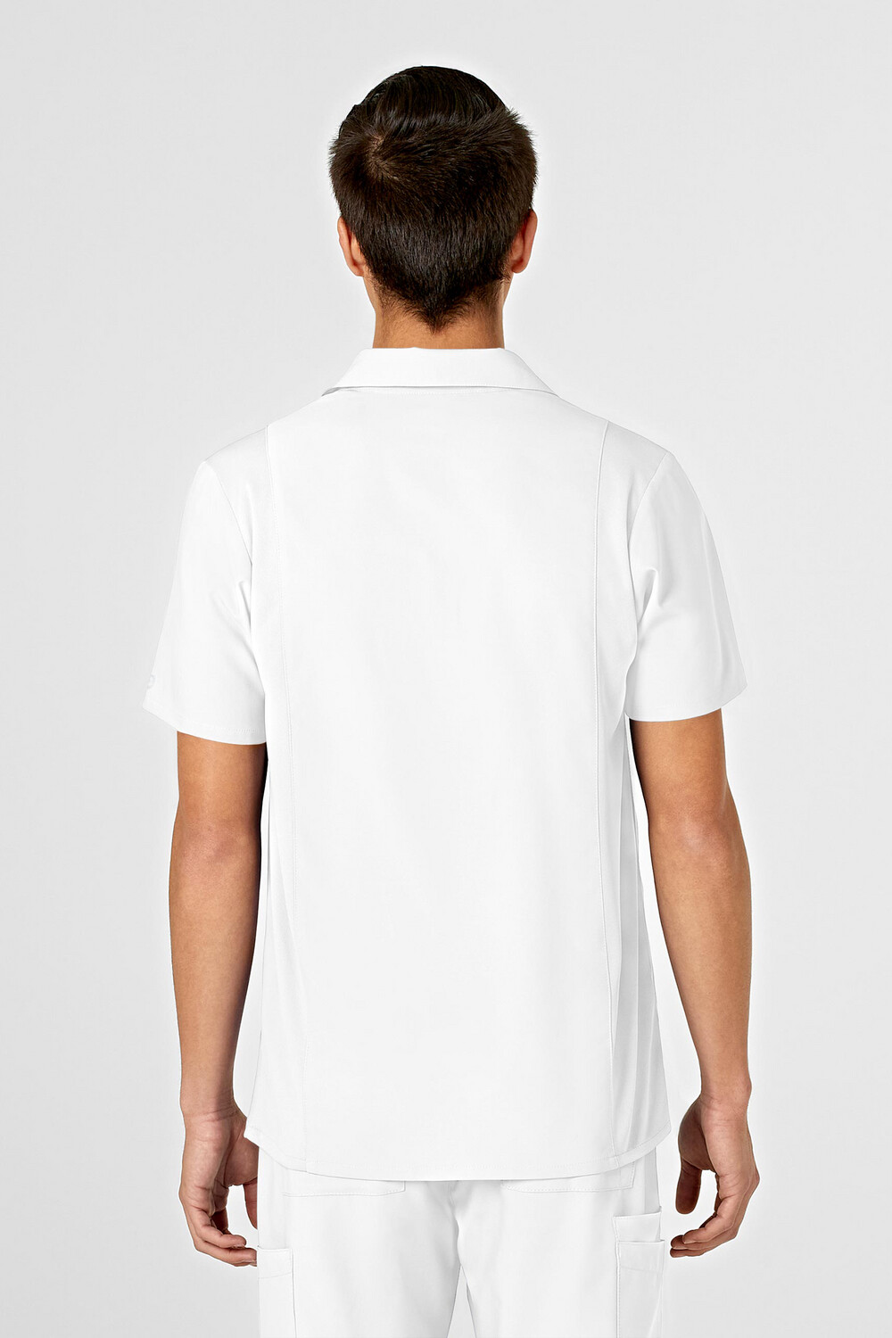 Casacca uomo 6055 scollo a V polo white
