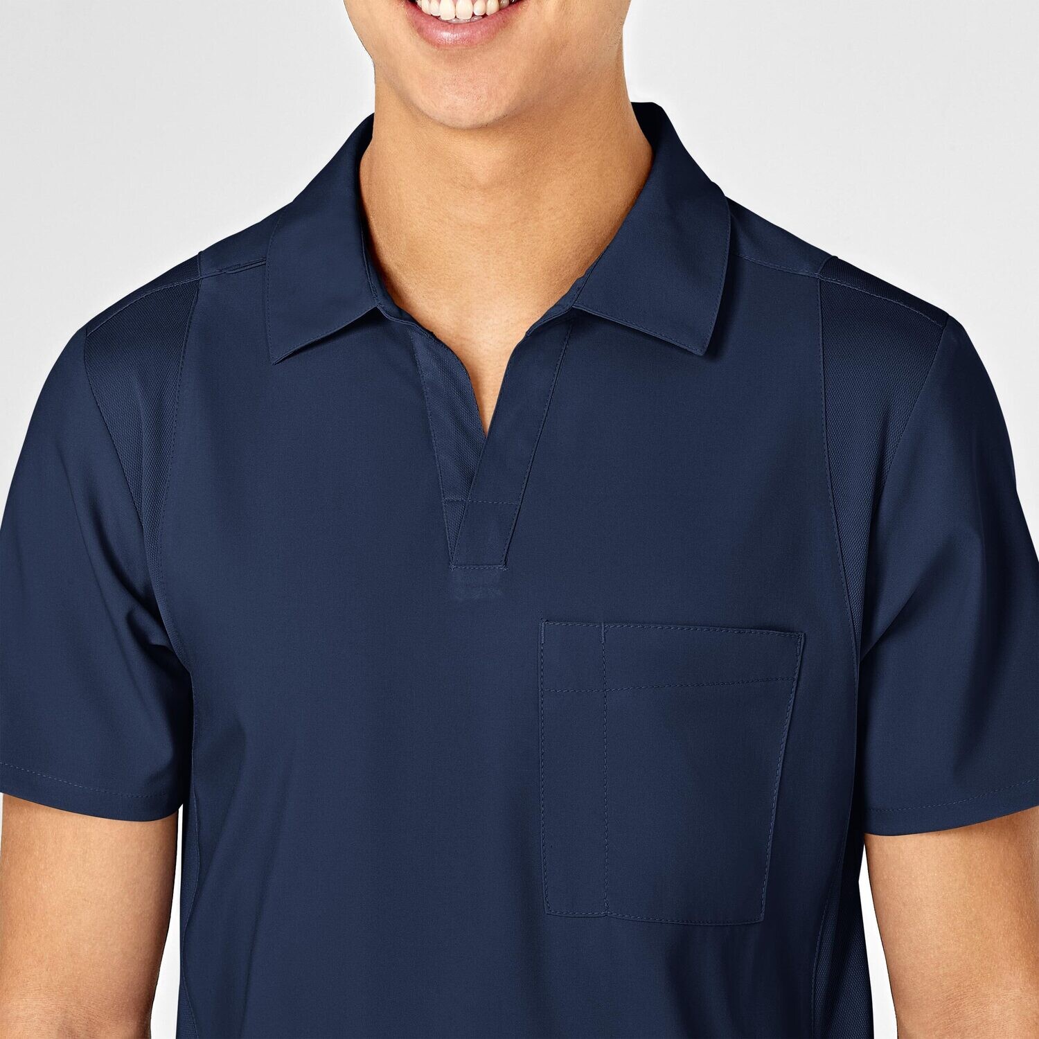 Casacca uomo 6055 scollo a V polo navy blue