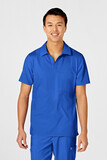 Casacca uomo 6055 scollo a V polo royal blue