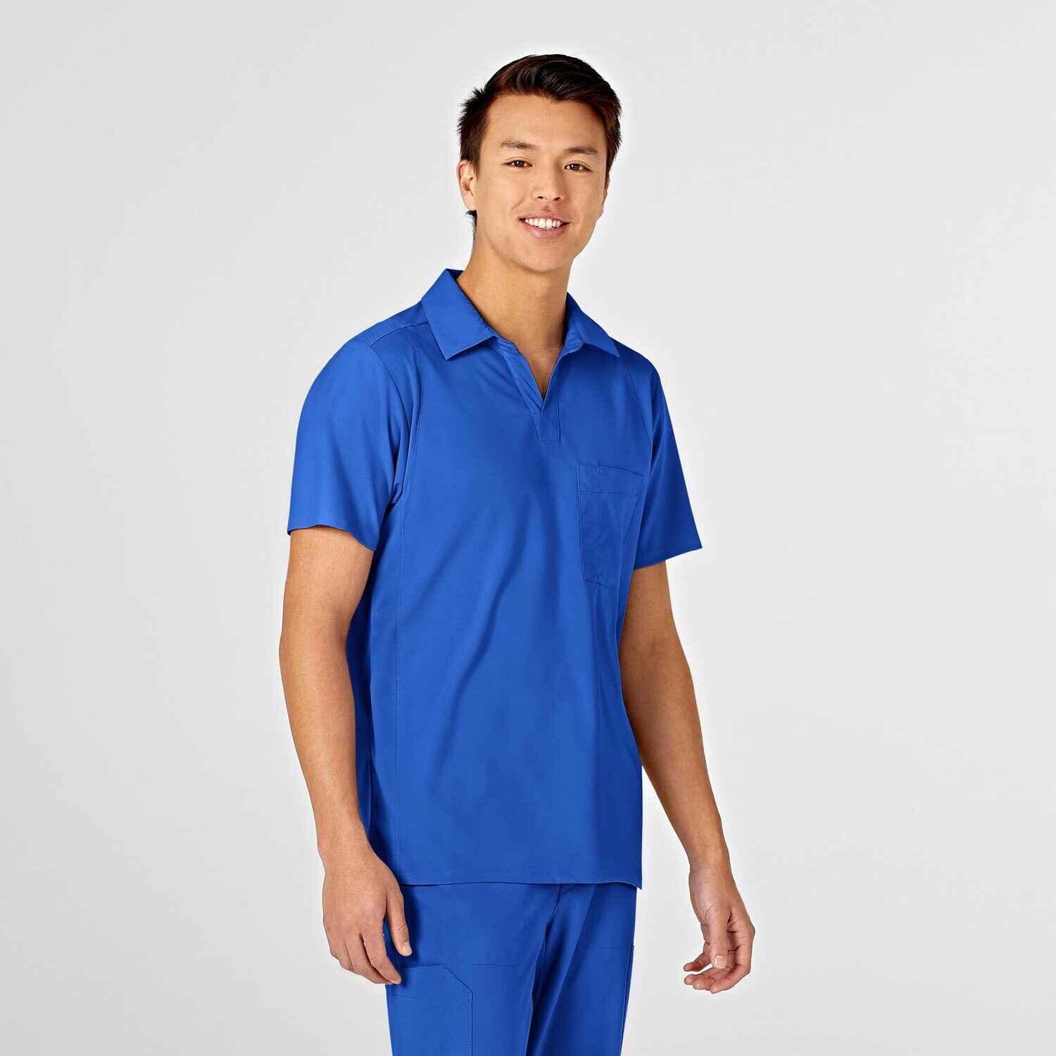 Casacca uomo 6055 scollo a V polo royal blue