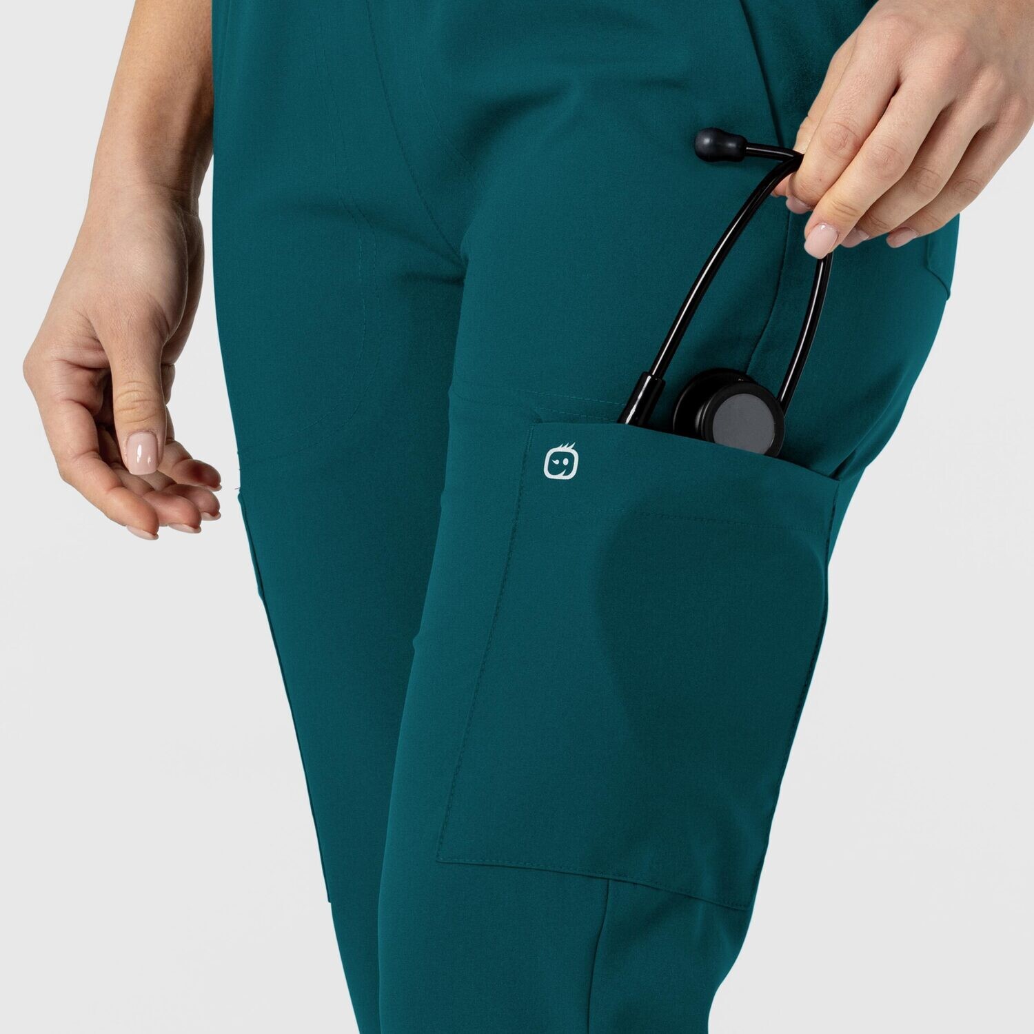 Pantalone donna 5045 sport 8 tasche caribbean blue