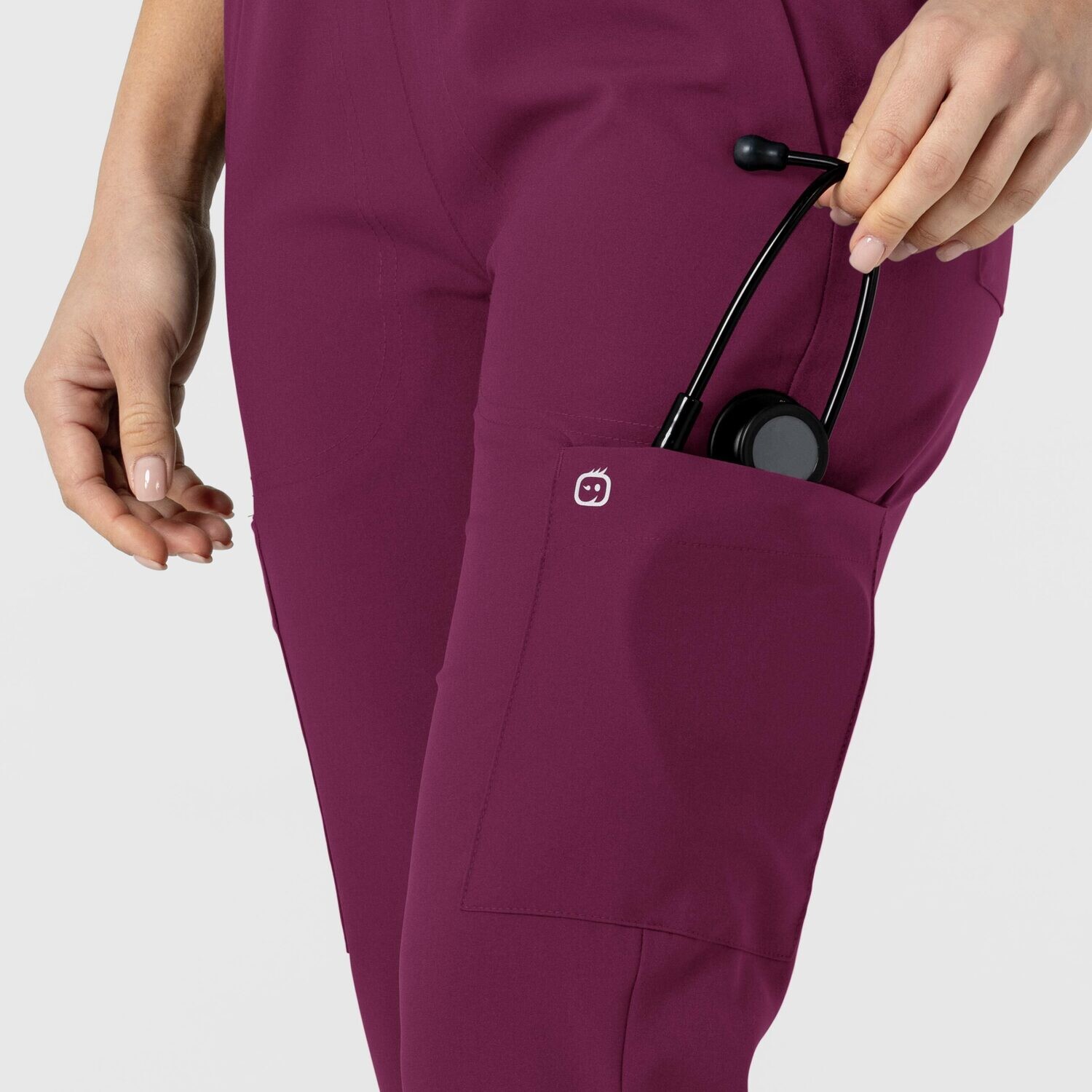 Pantalone donna 5045 sport 8 tasche wine