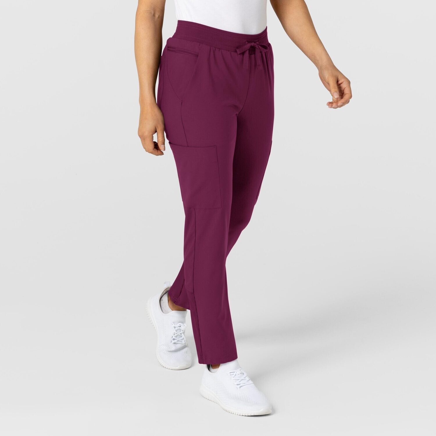 Pantalone donna 5045 sport 8 tasche wine