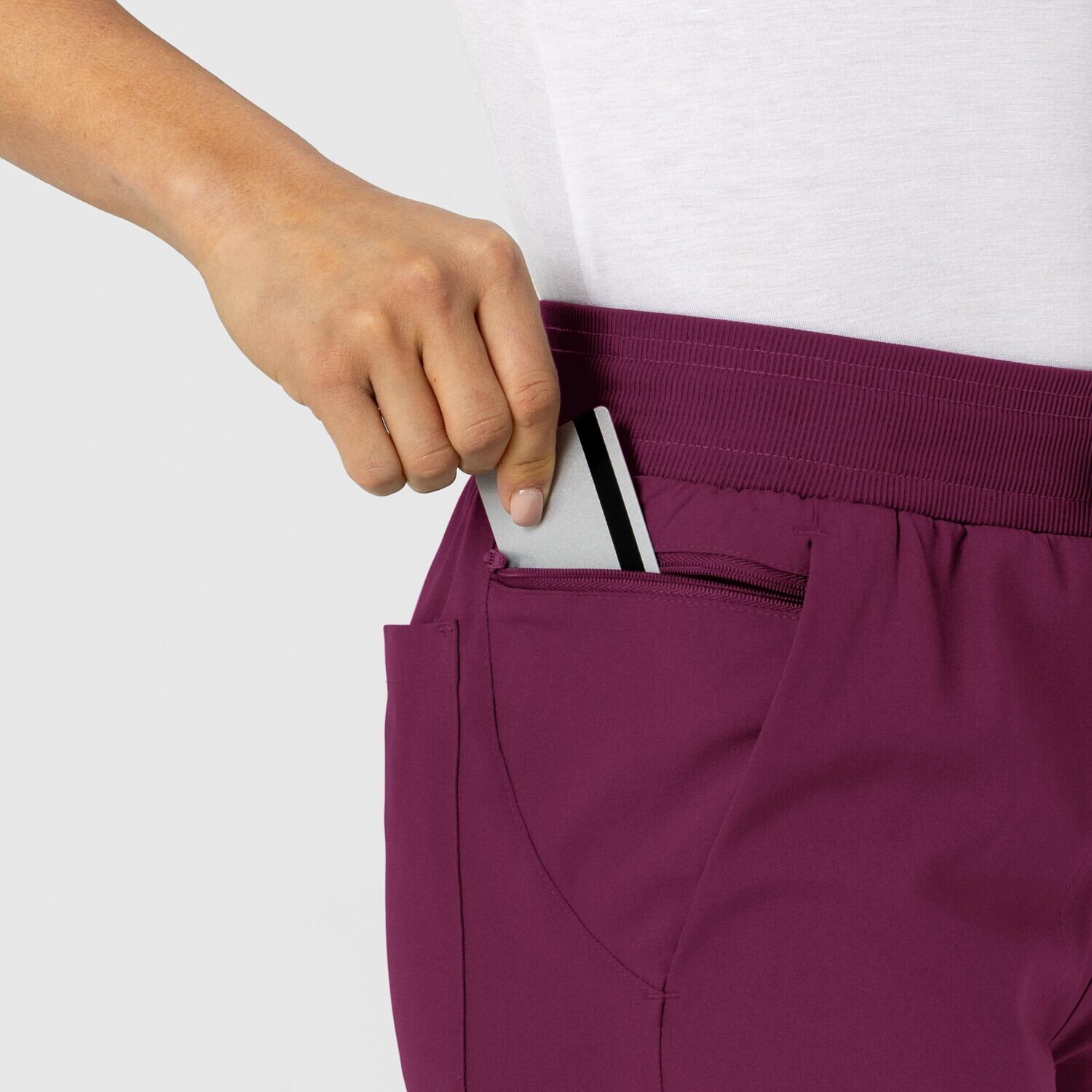 Pantalone donna 5045 sport 8 tasche wine