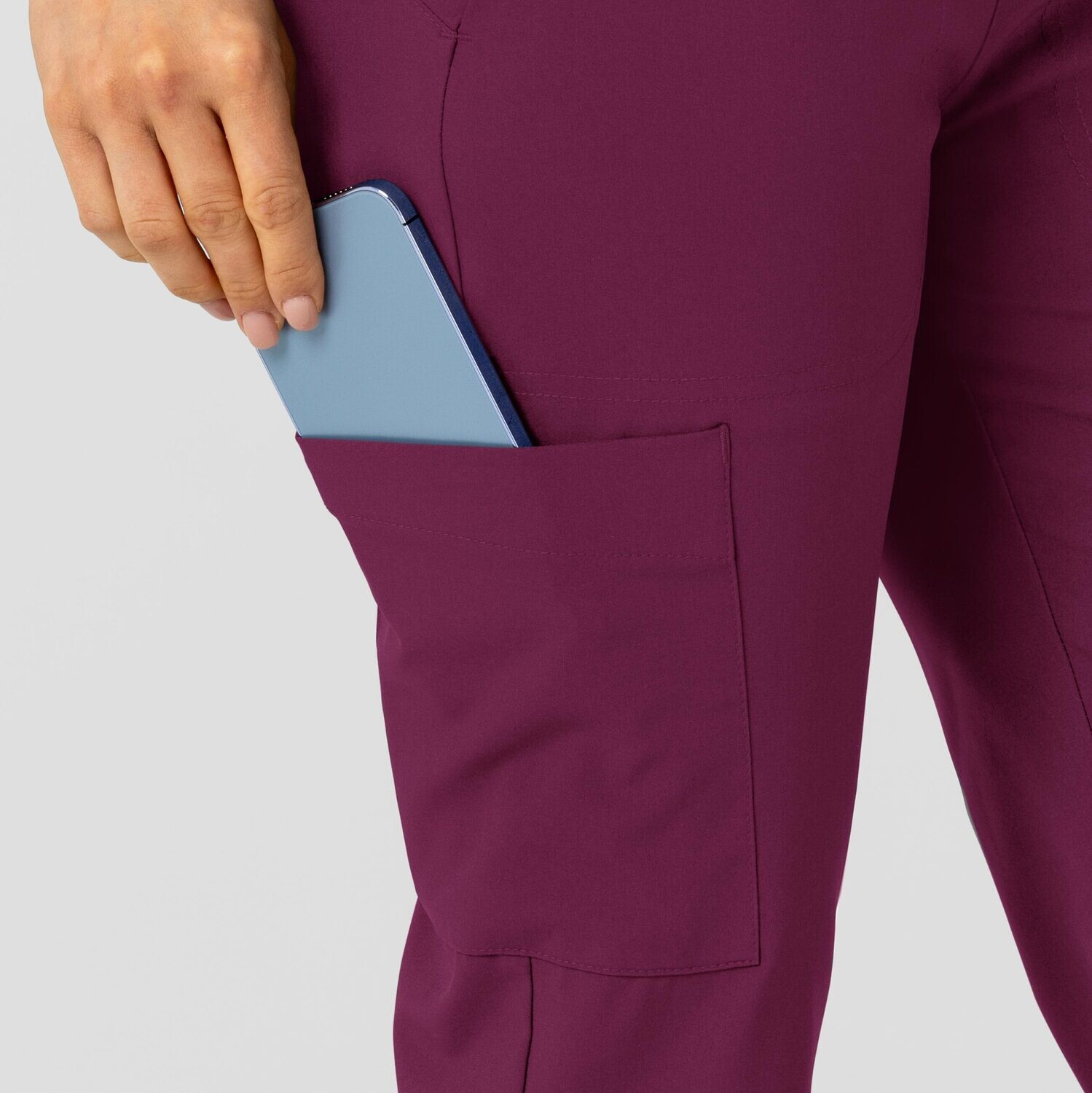 Pantalone donna 5045 sport 8 tasche wine