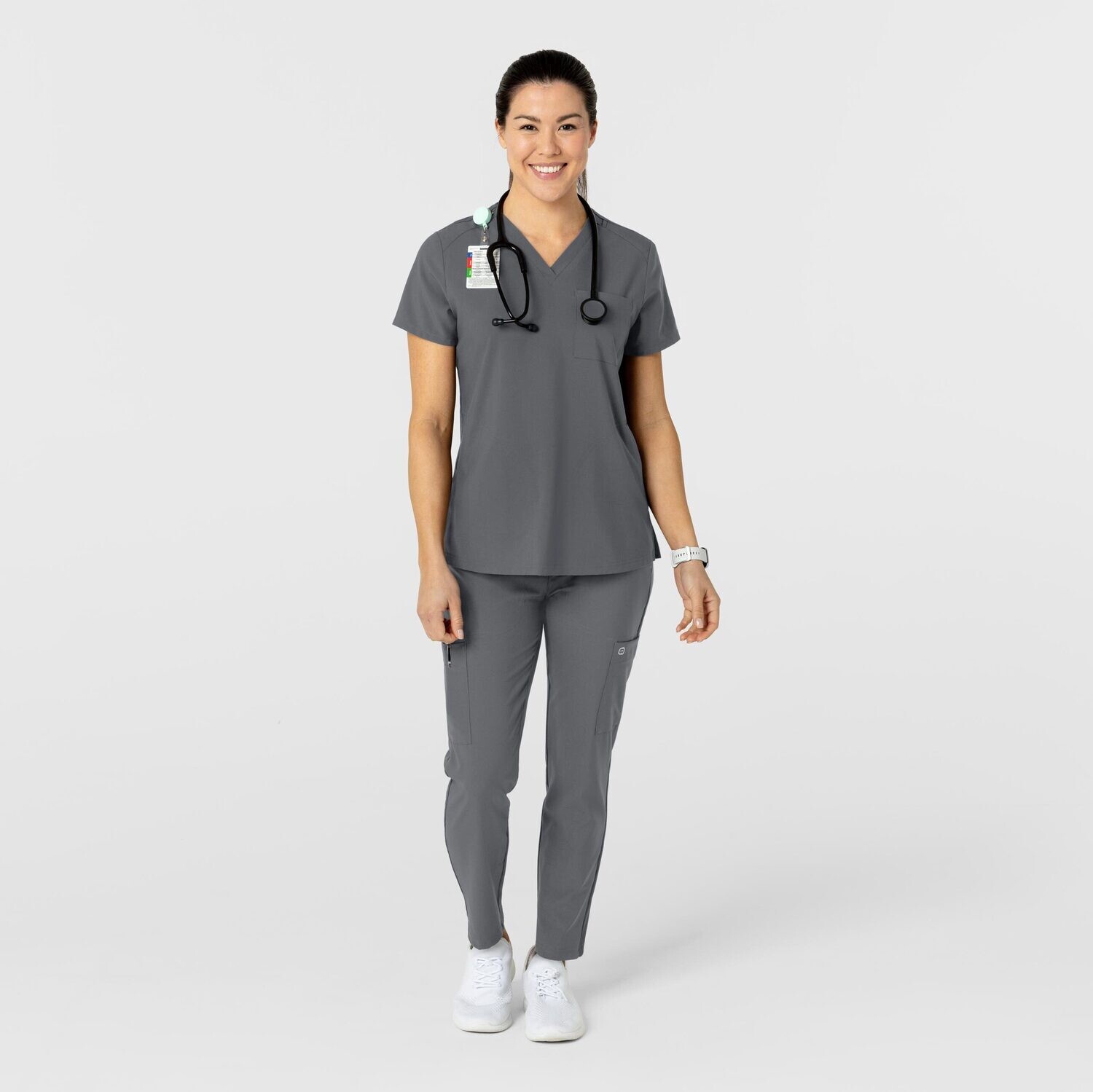 Pantalone donna 5045 sport 8 tasche pewter